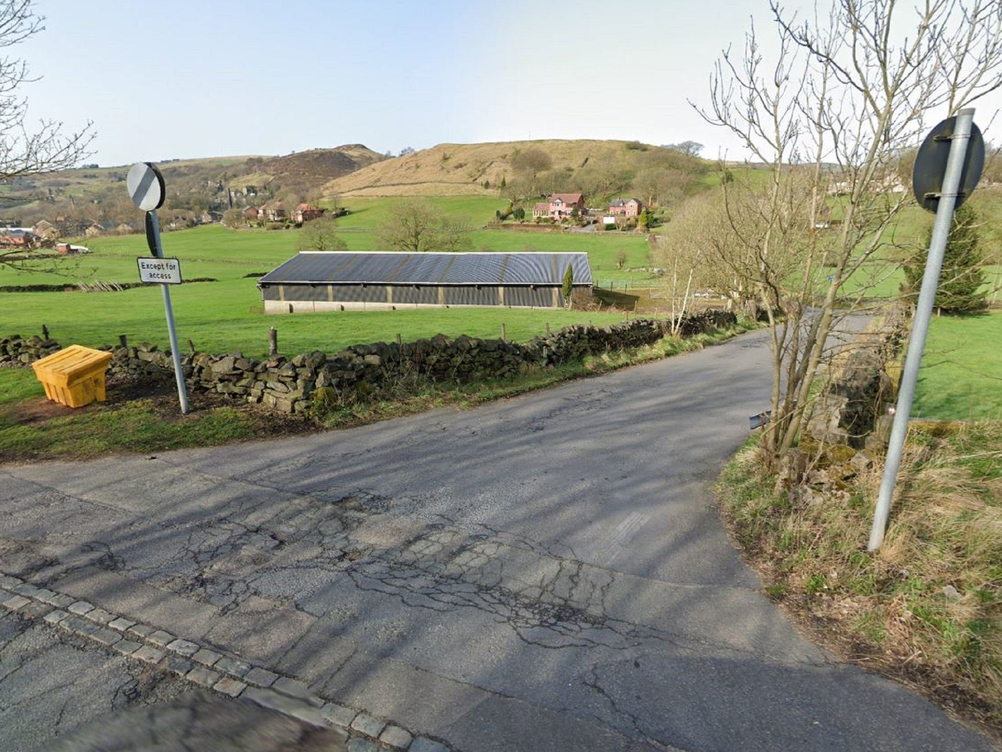 A man has died after being hit by a firework while attending a vigil near Delph and Dobcross Cricket Club in Oldham, Greater Manchester