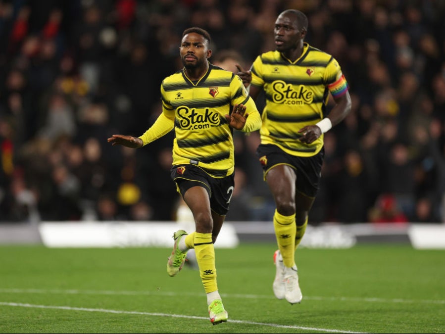 Emmanuel Dennis had equalised for Watford just before half-time