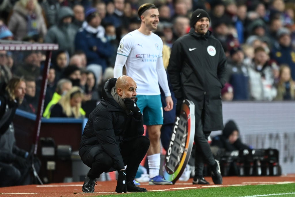 Jack Grealish saw just three minutes on his return to Villa Park