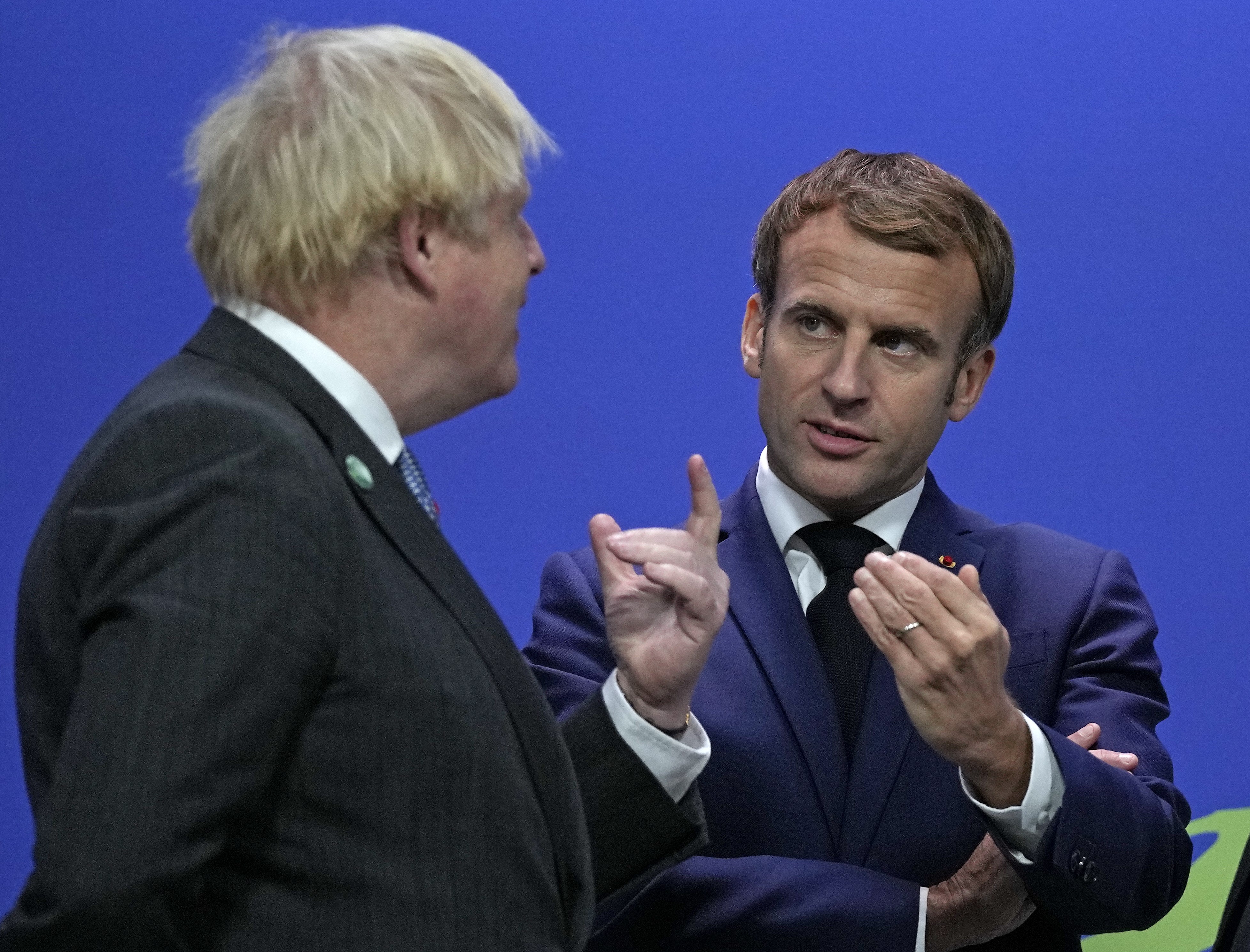 French President Emmanuel Macron is reported to have called Boris Johnson a ‘clown’ (Alastair Grant/PA)