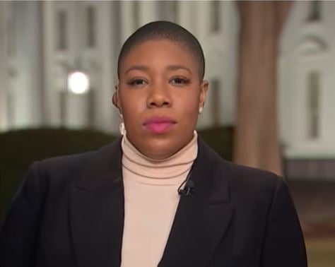 Symone Sanders, the chief spokesperson and senior adviser to vice president Kamala Harris