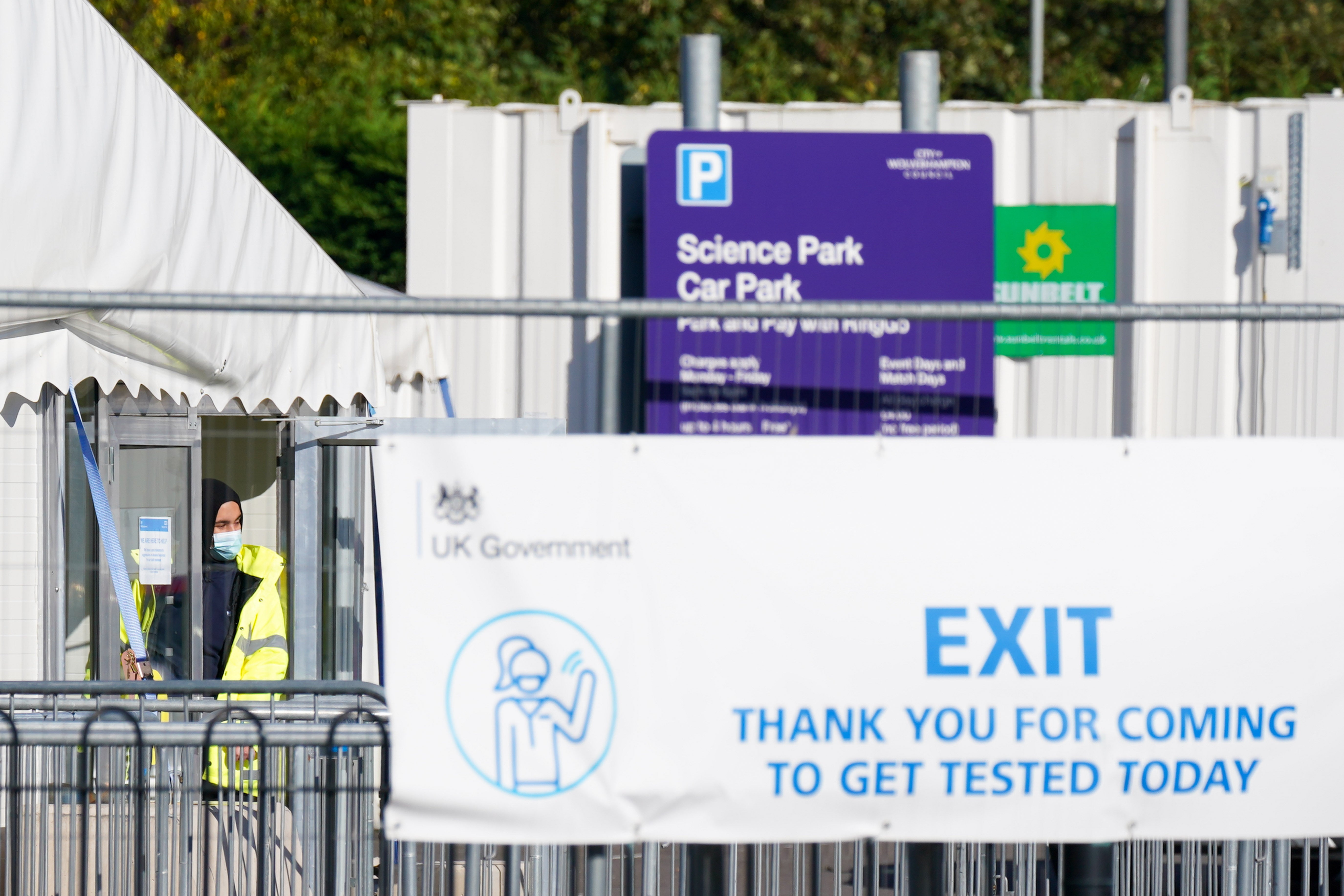 Serco’s work running the Government’s Covid-19 test-and-trace system is expected to ease back (Jacob King/PA)