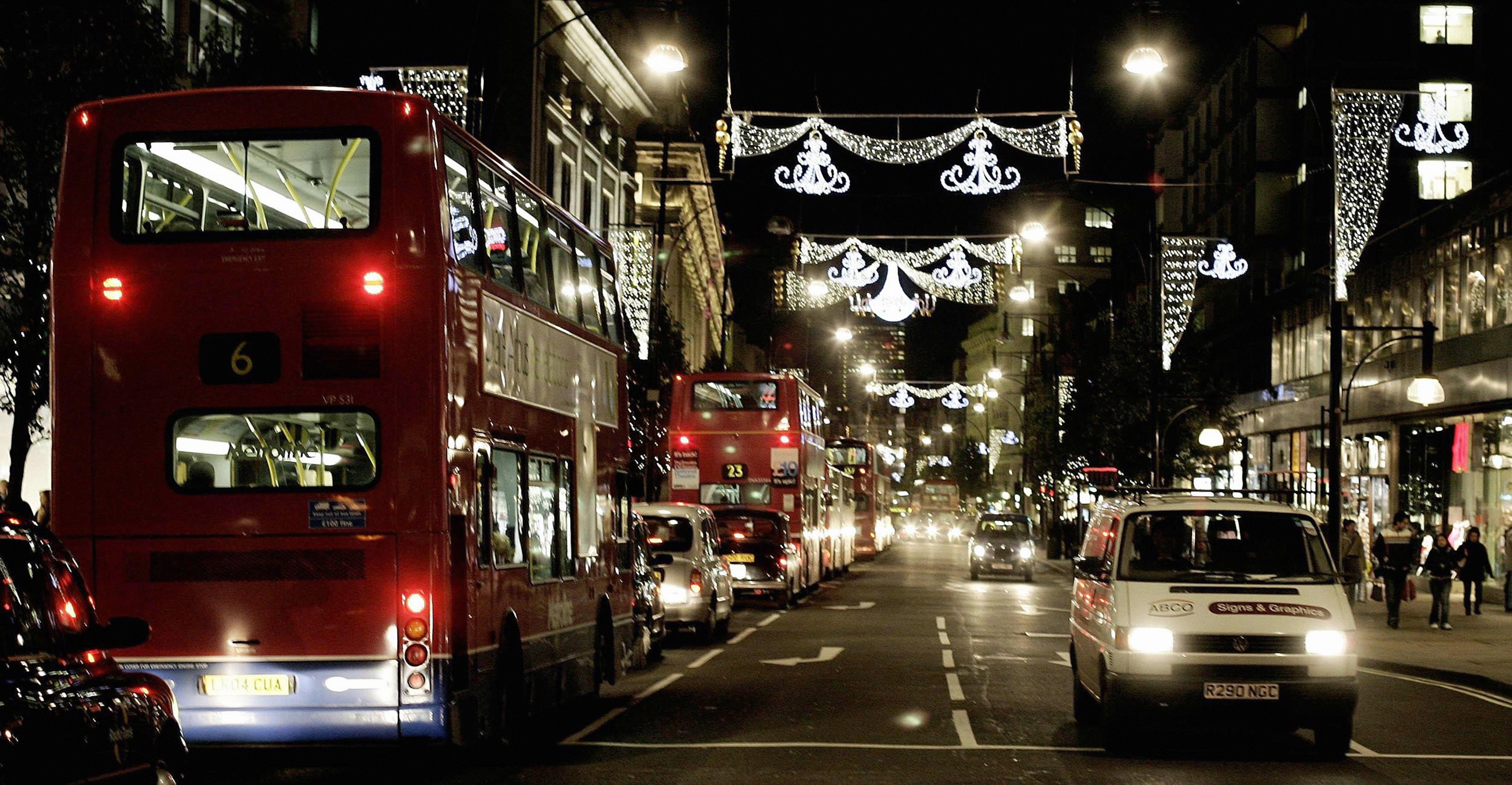 A bus carrying young Jewish people in London’s Oxford Street was spat at by a gang of men on Monday evening (Andrew Parsons/PA)