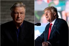 Alec Baldwin says it was ‘surreal’ to see Trump claim actor had killed Halyna Hutchins on purpose