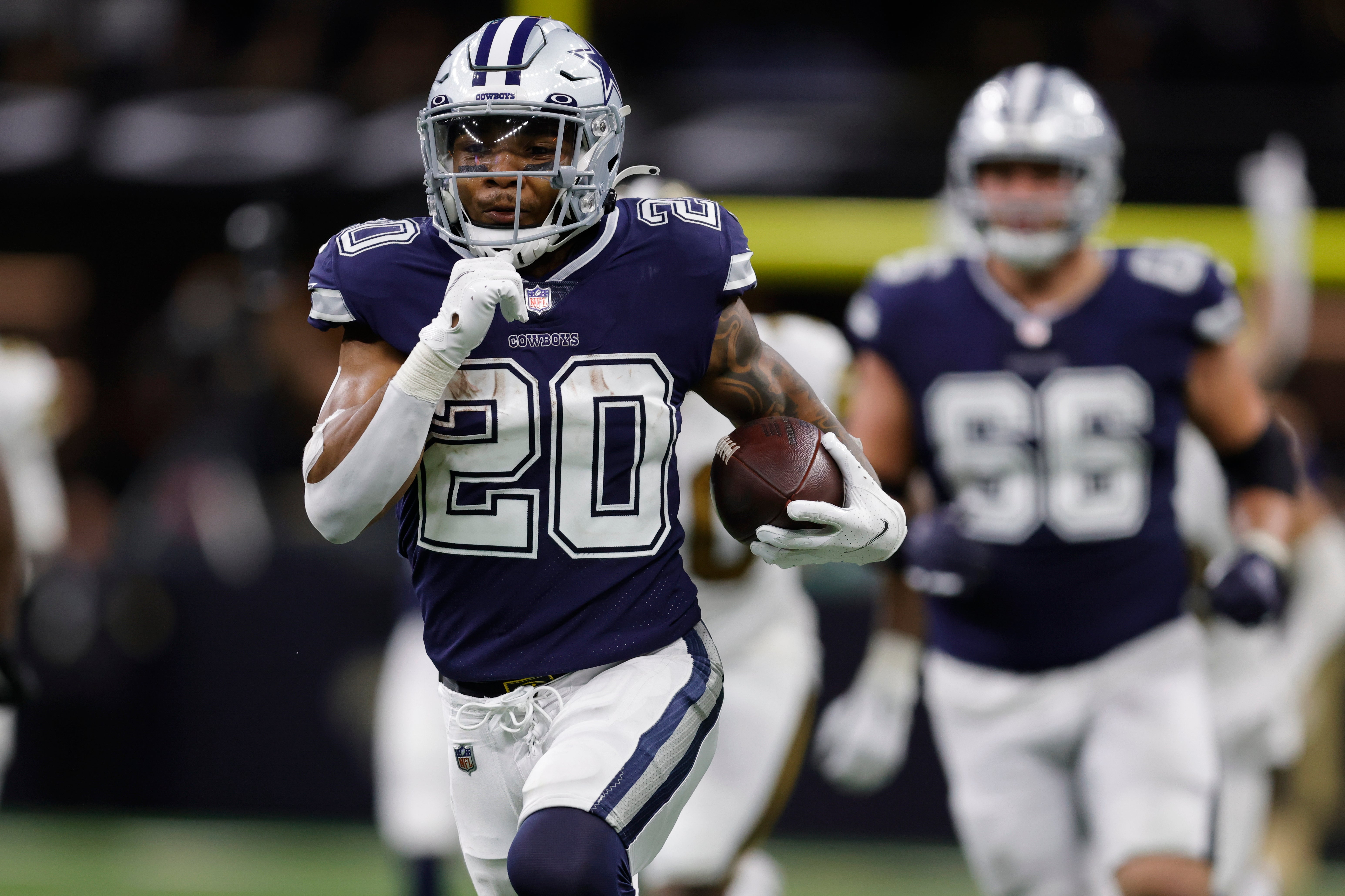 Tony Pollard starred for the Dallas Cowboys (Brett Duke/AP)