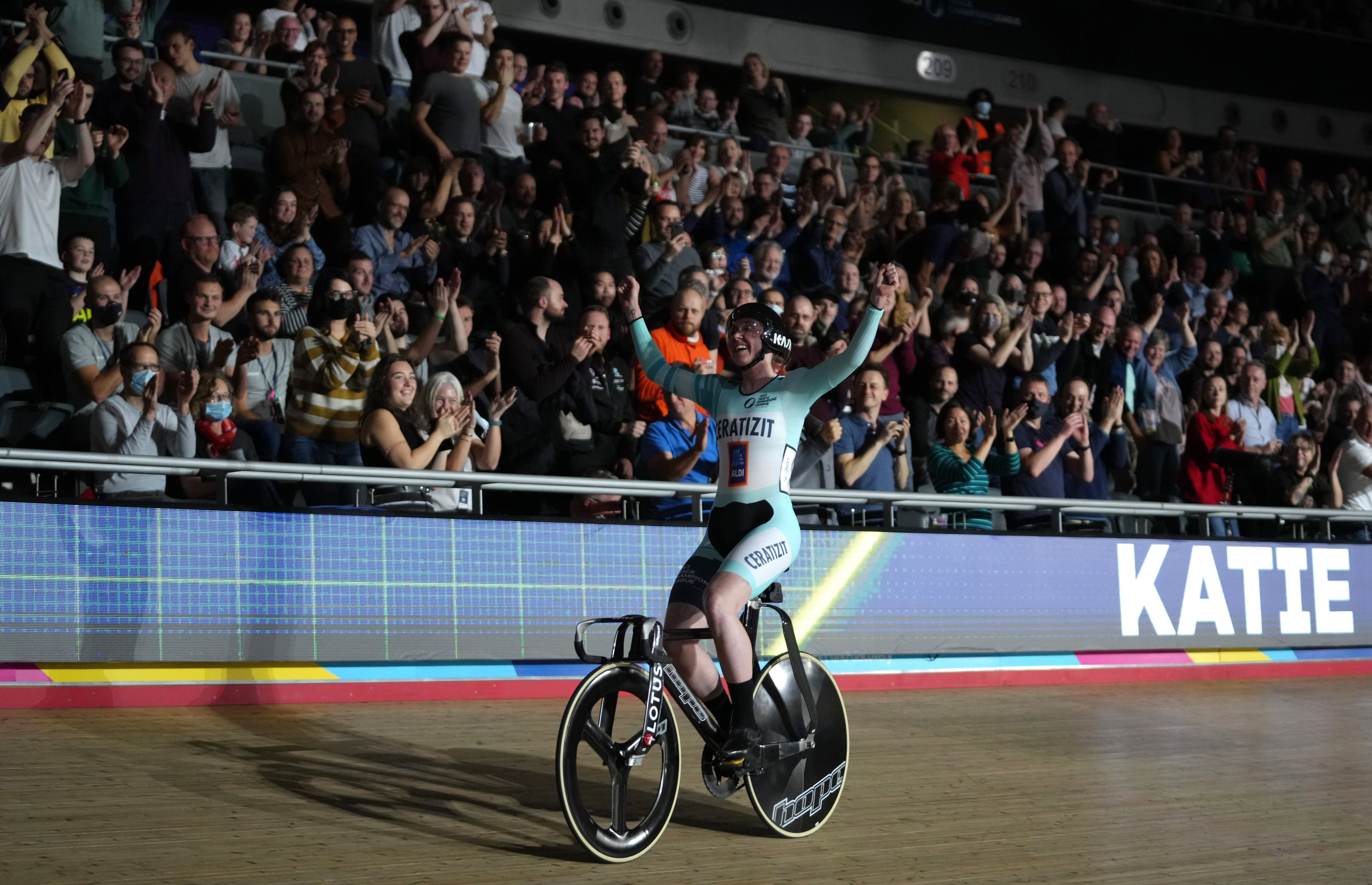 Katie Archibald took victory in the women’s elimination race to increase her overall lead (John Walton/PA)