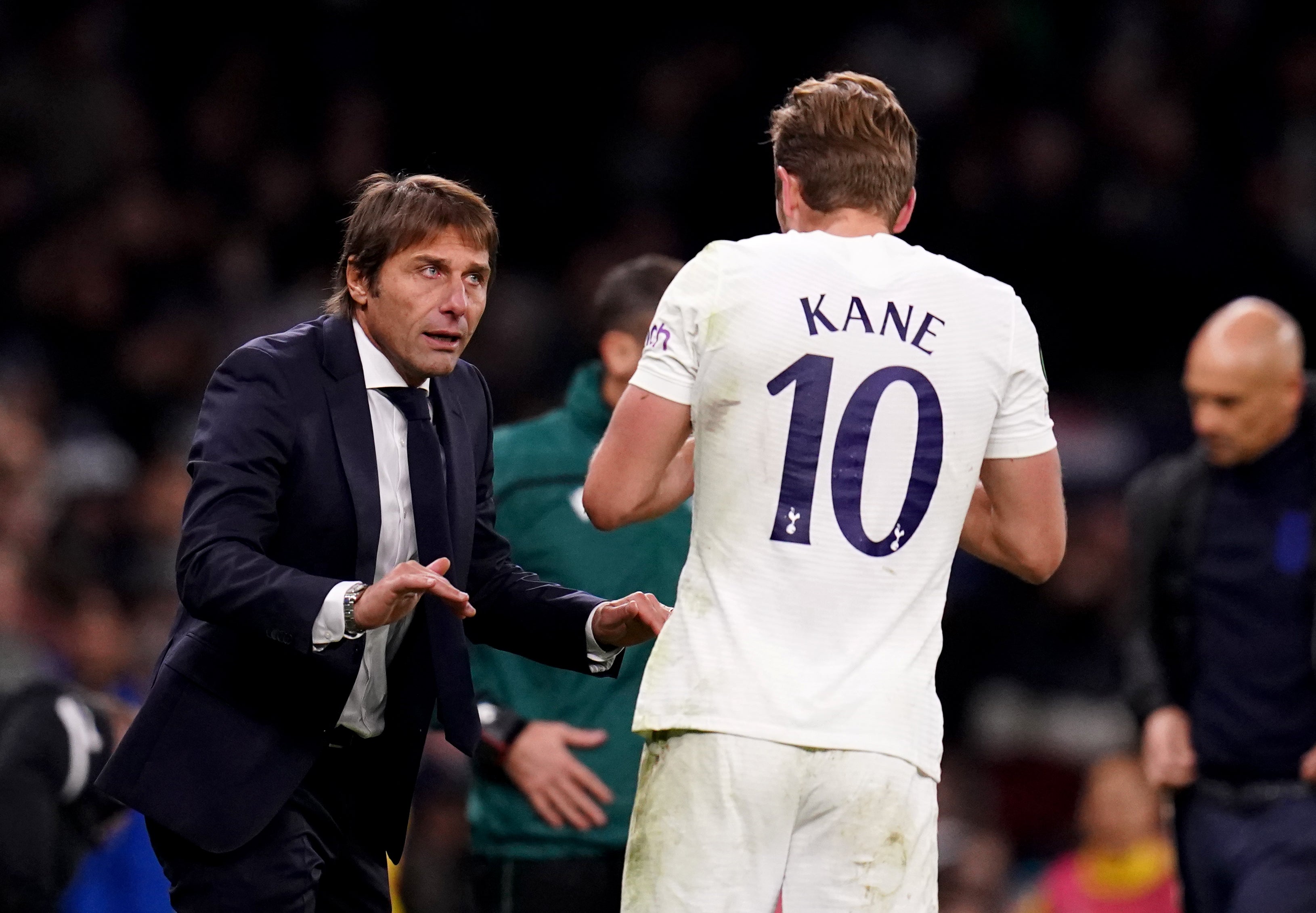 Antonio Conte has revealed he will not drop Harry Kane despite his goal drought (John Walton/PA)