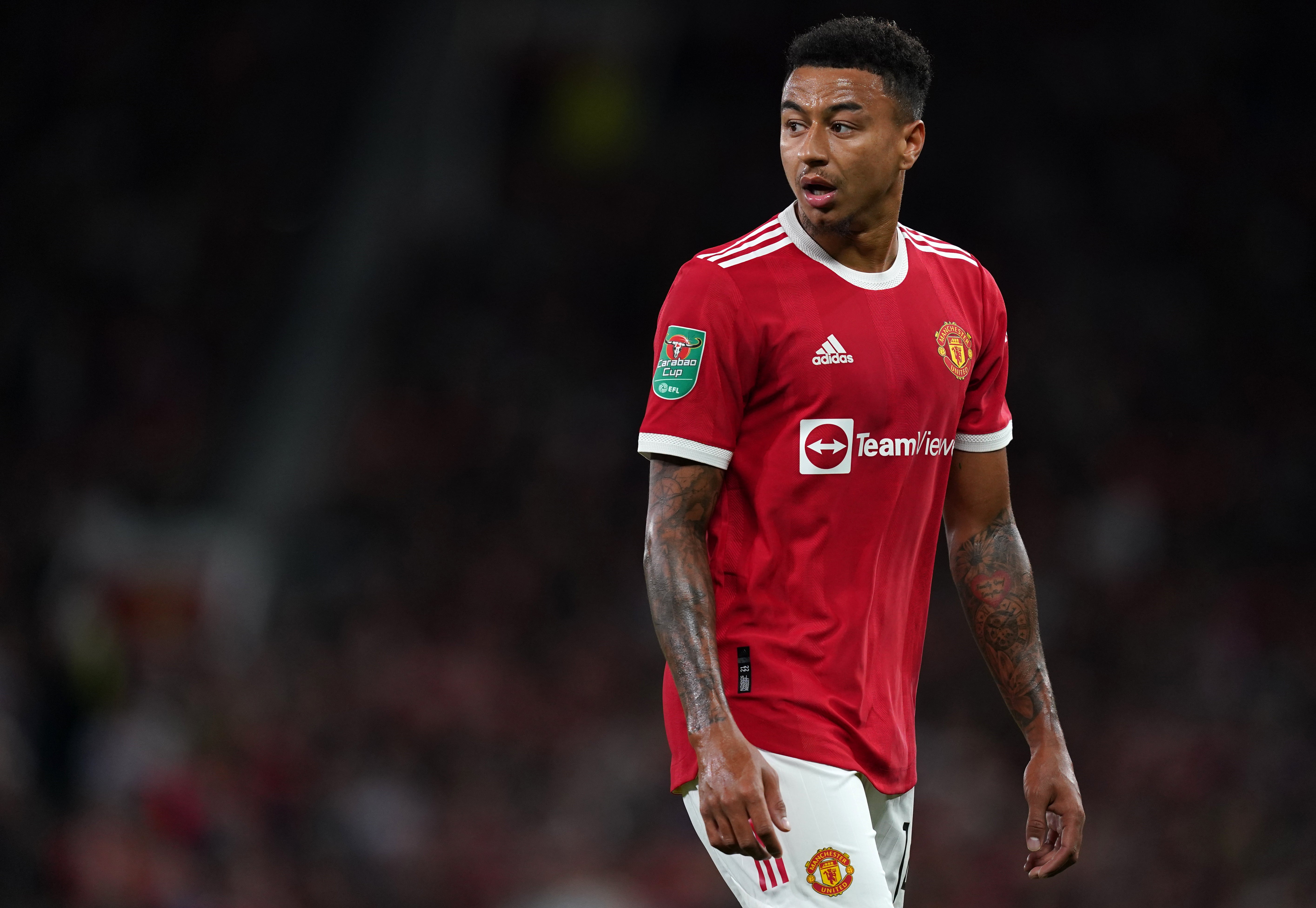 Jesse Lingard is yet to start a Premier League game for Manchester United this season (Martin Rickett/PA)