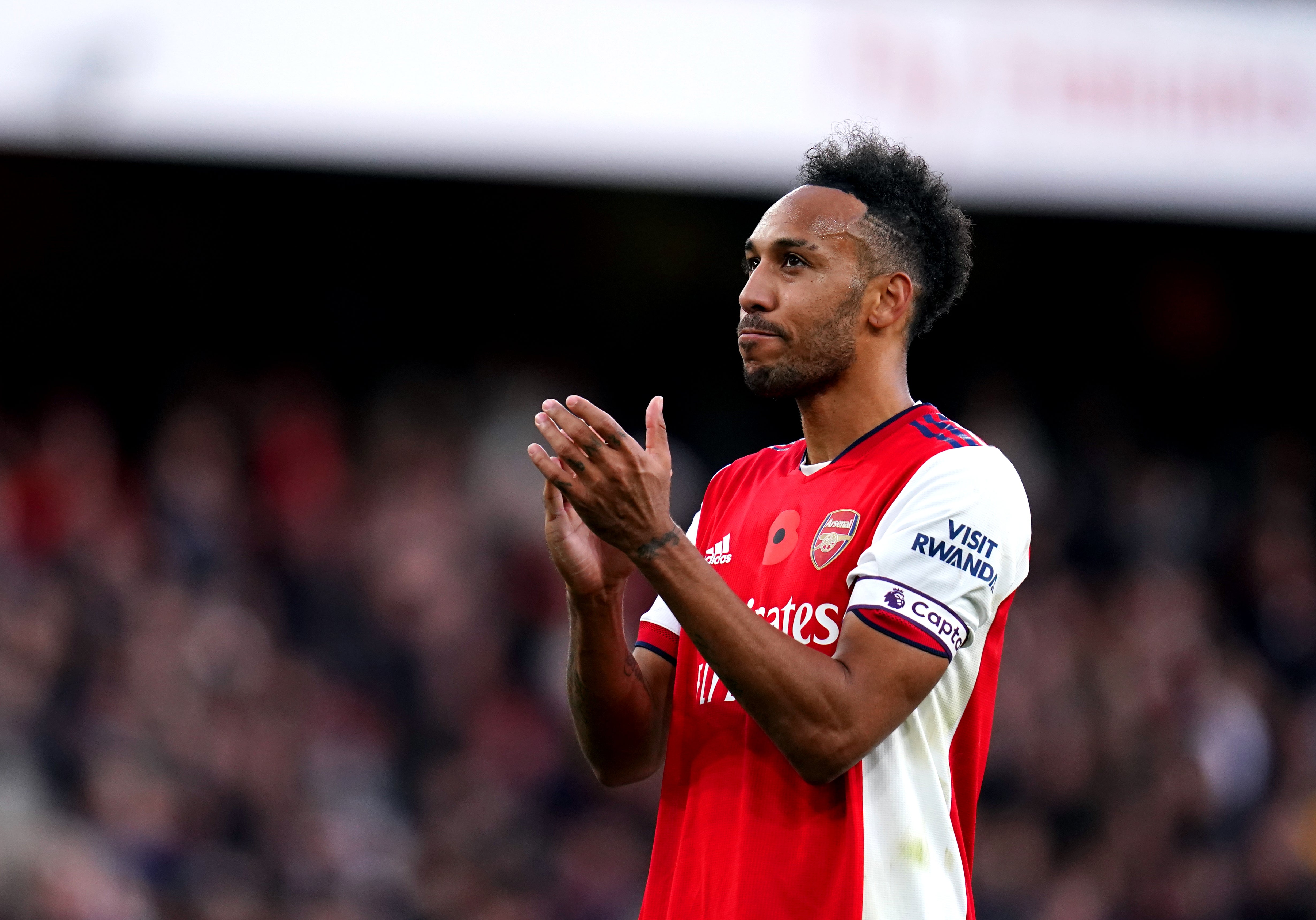 Pierre-Emerick Aubameyang has not scored for Arsenal in five games (John Walton/PA)