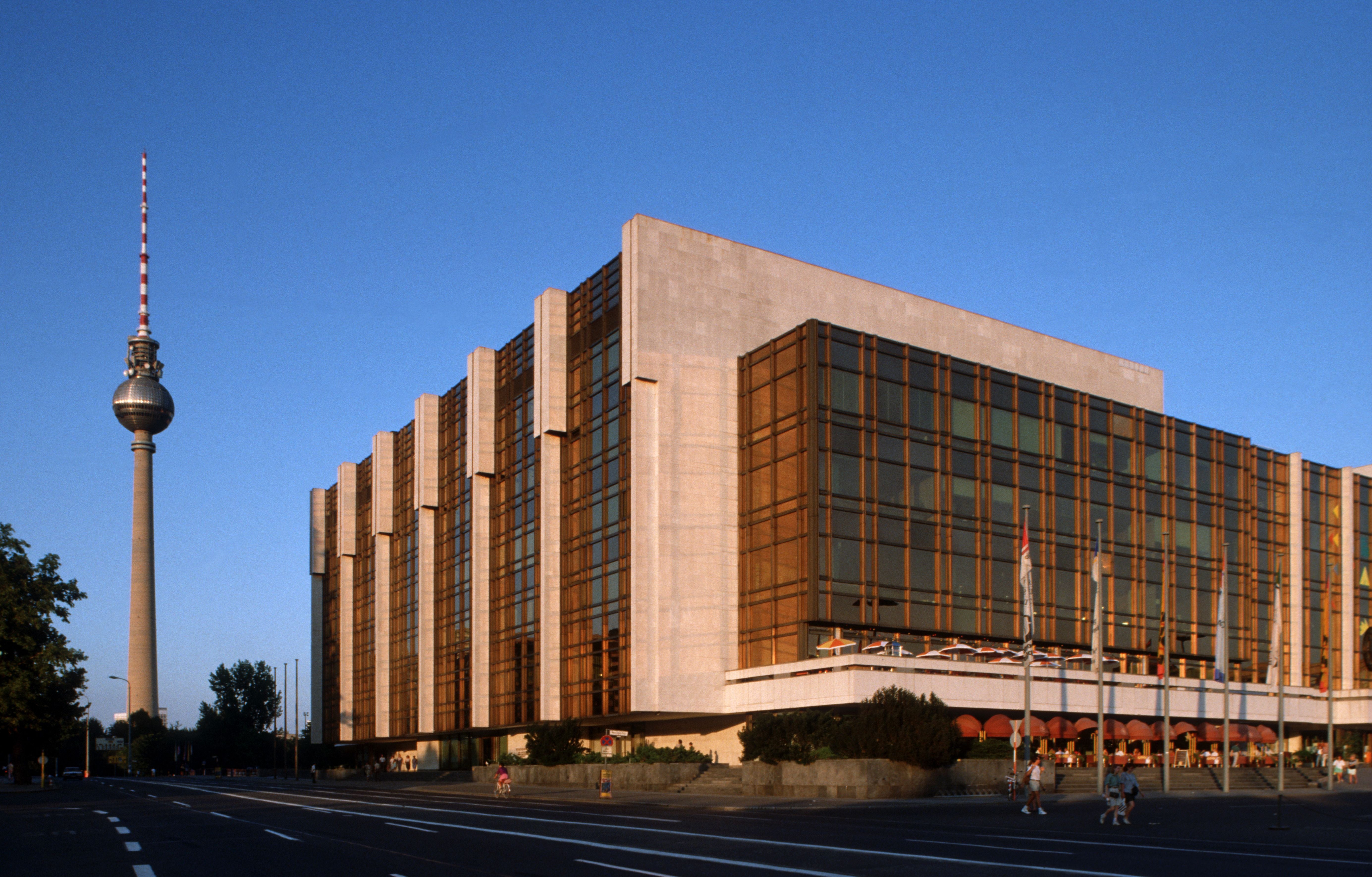 The Palace of the Republic, circa 1990, was built by the East Germans. It was known as Erich’s lamp shop