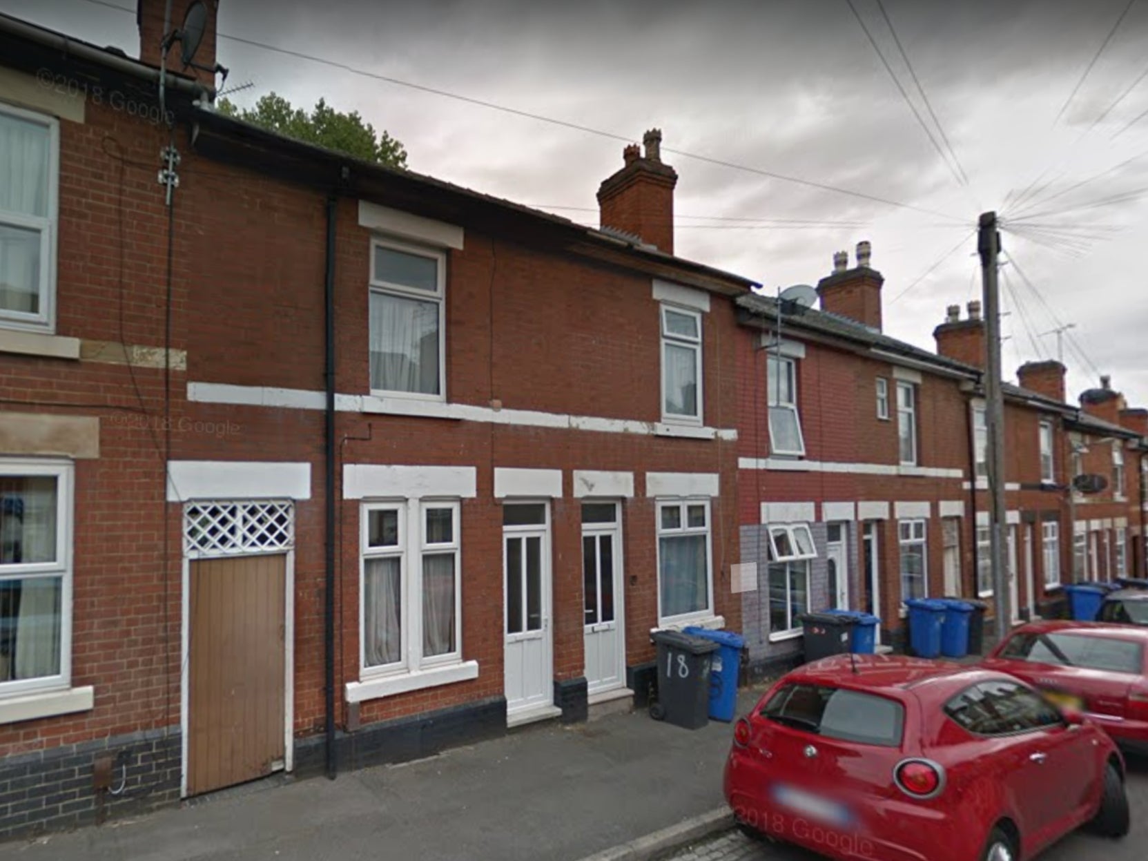 Police were called to Moss Street in Derby in the early hours of Saturday