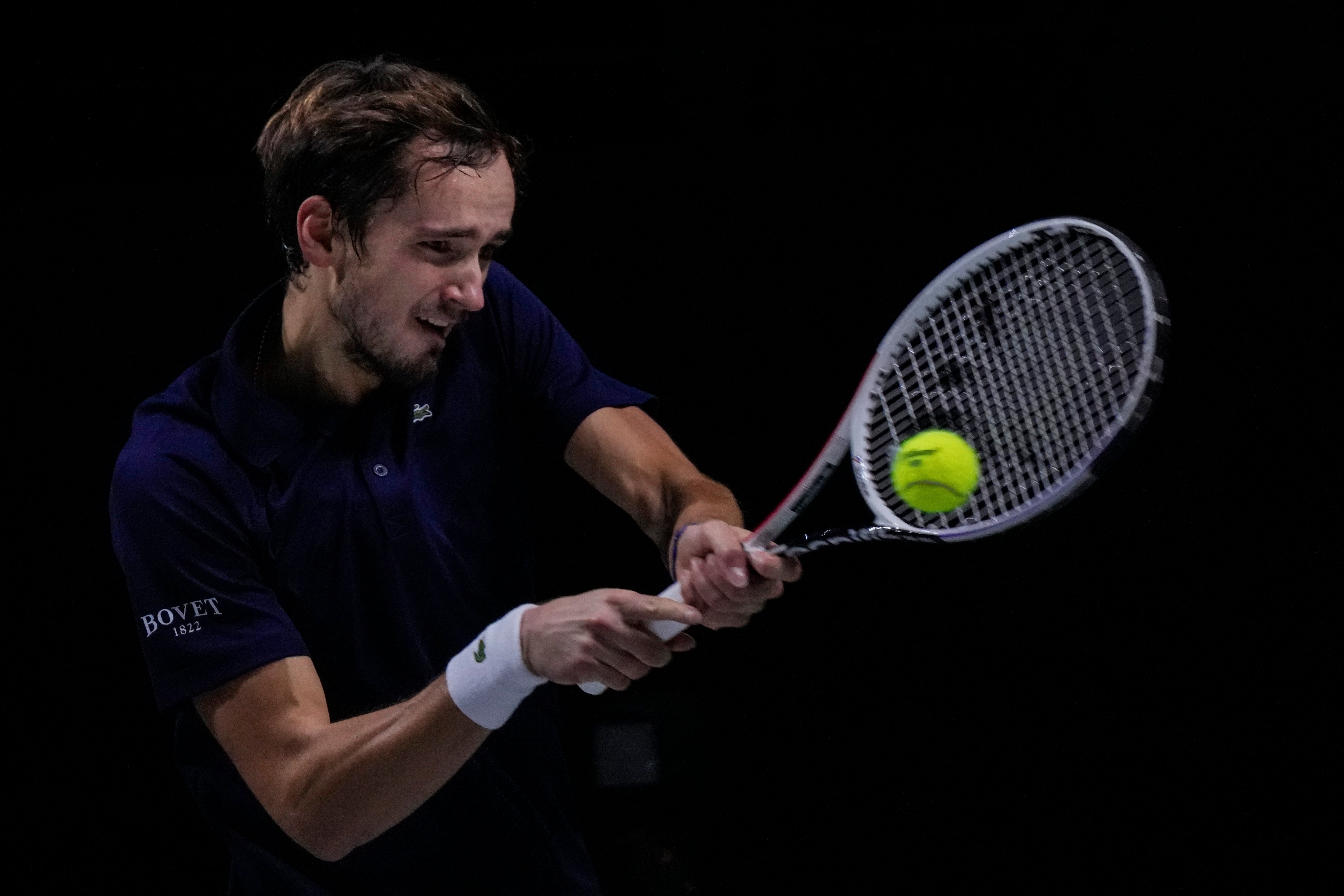 Daniil Medvedev secured the winning point for the Russian Tennis Federation (Manu Fernandez/AP)