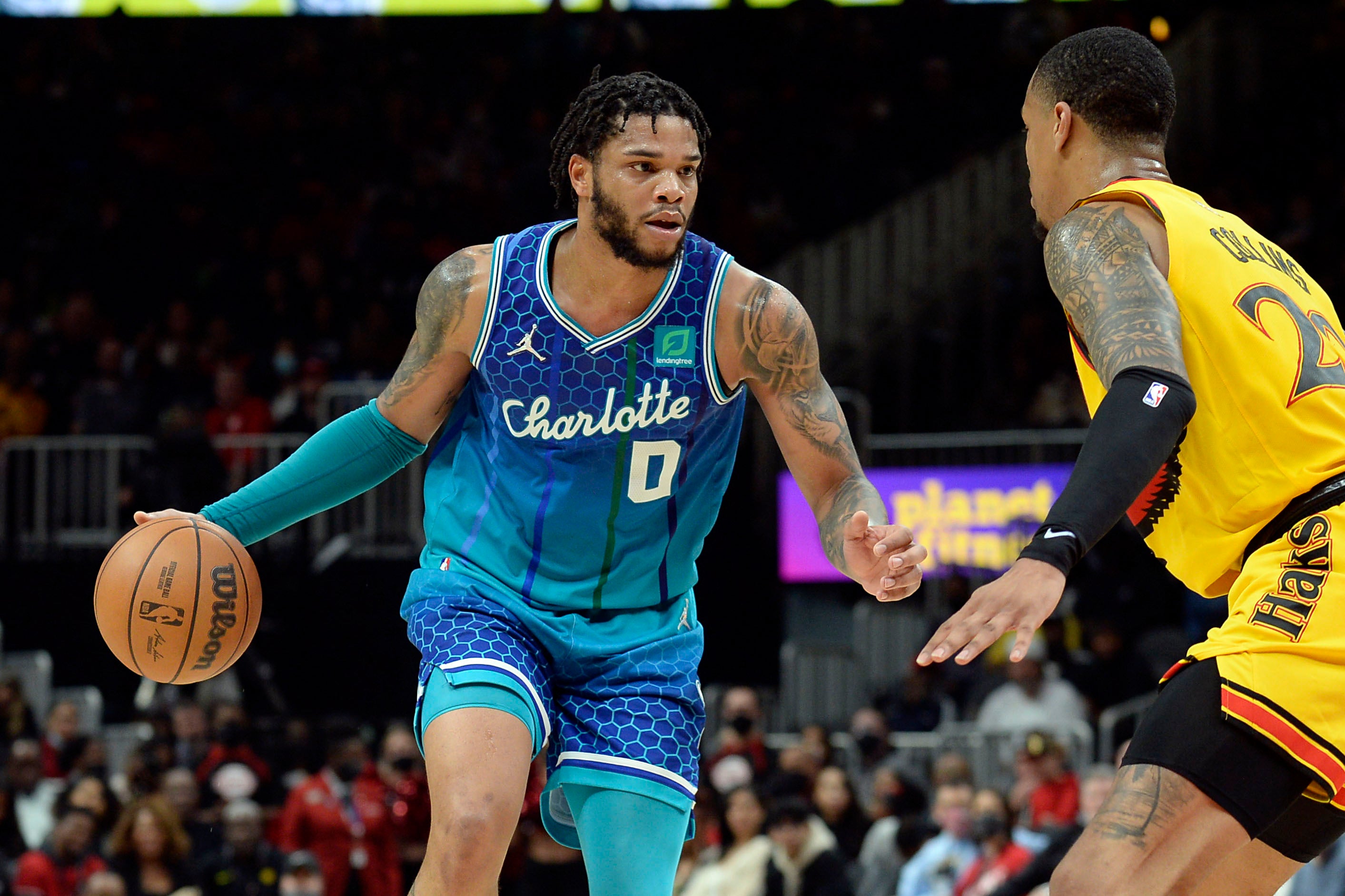 Miles Bridges led the Charlotte Hornets to victory (Edward M. Pio Roda/AP)