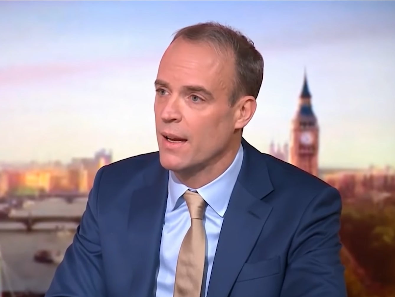 Dominic Raab appeared on the Andrew Marr Show on Sunday