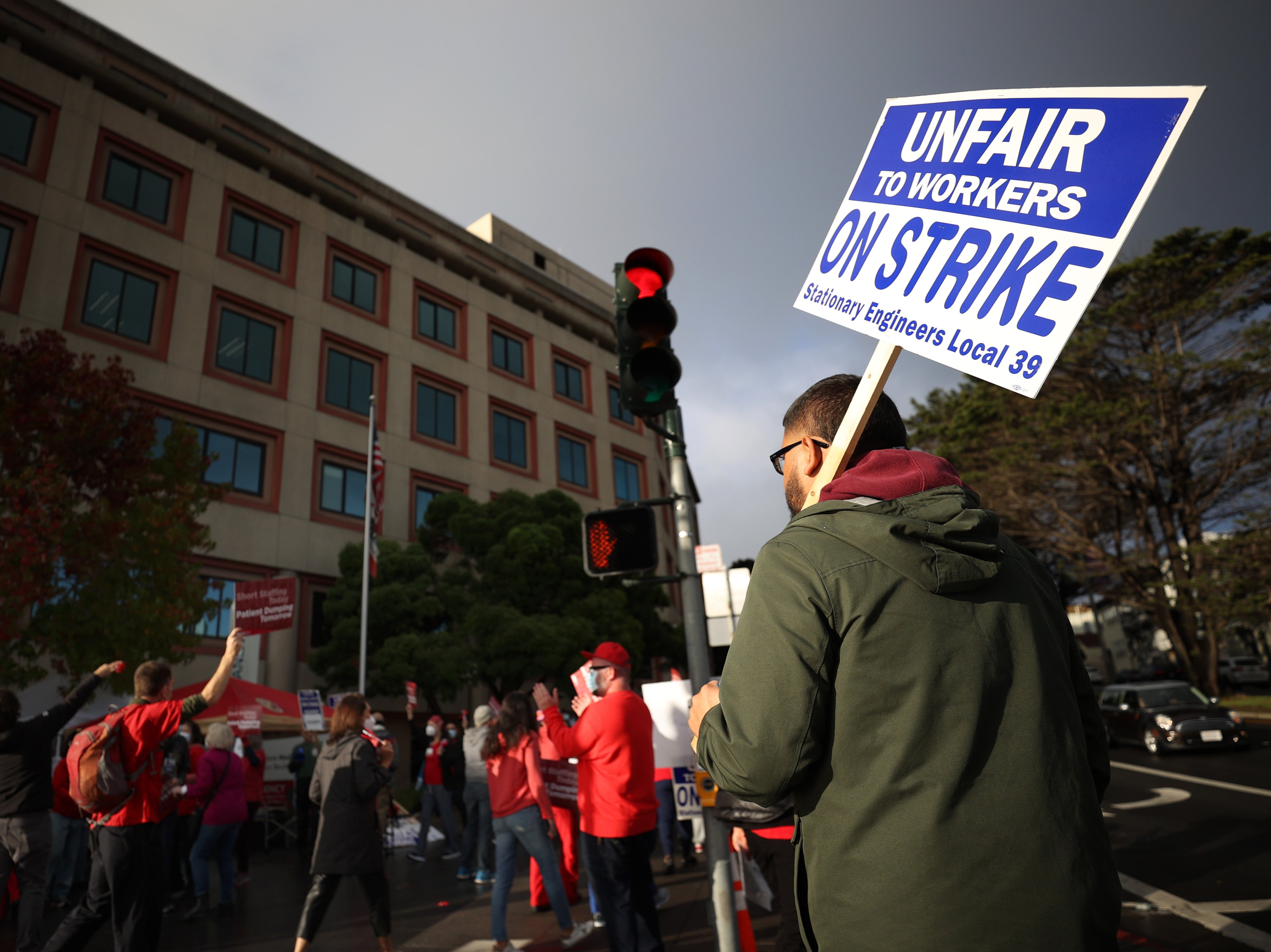 Kaiser Permanente health workers in San Francisco were among many across the US to be emboldened to industrial action amid the ongoing labour shortage