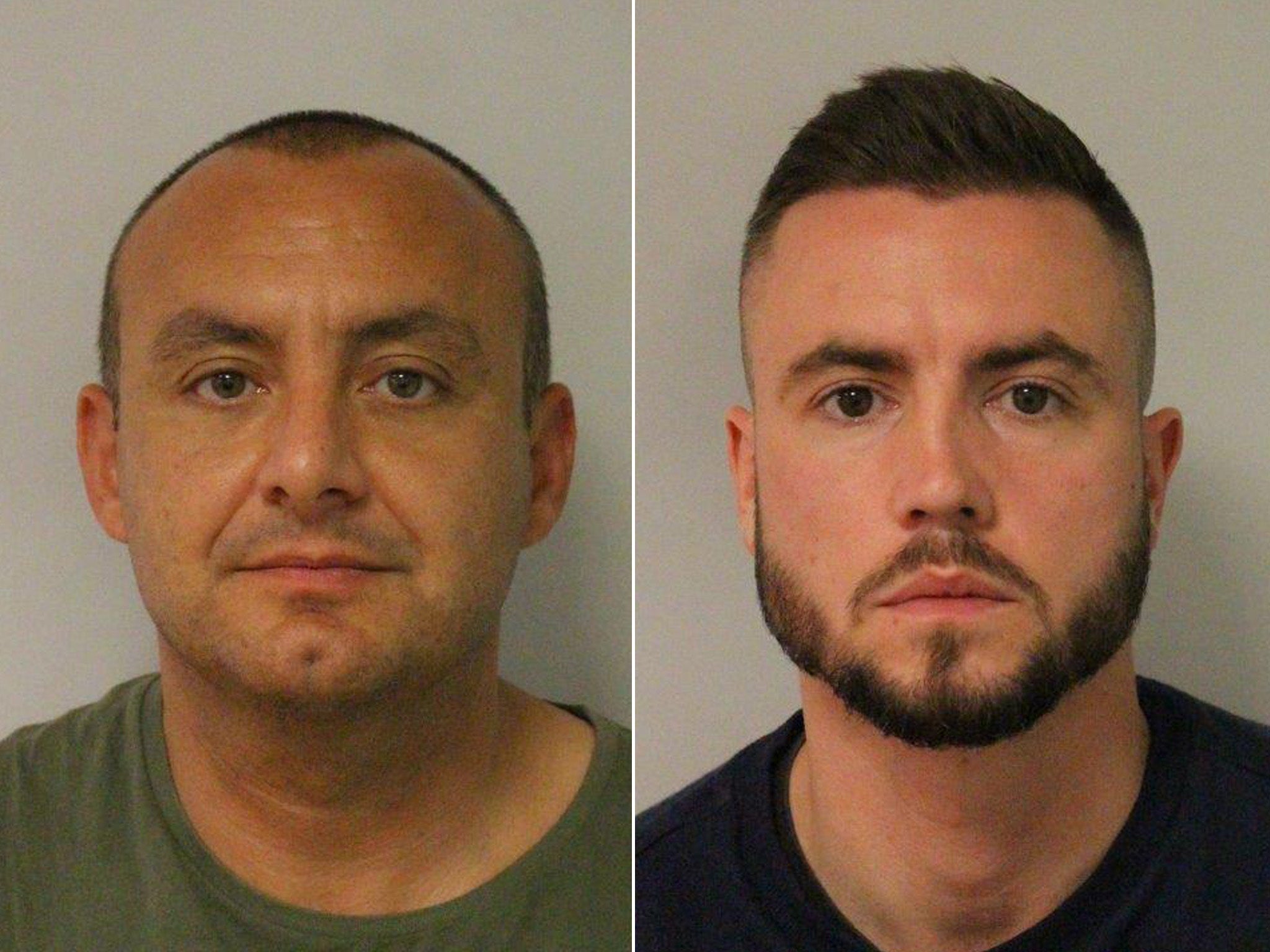 Deniz Jaffer (left) boasted about speaking ‘off the record’ to three men accused of a racist assault, just days after he and Jamie Lewis (right) took photos of two murdered sisters in Wembley