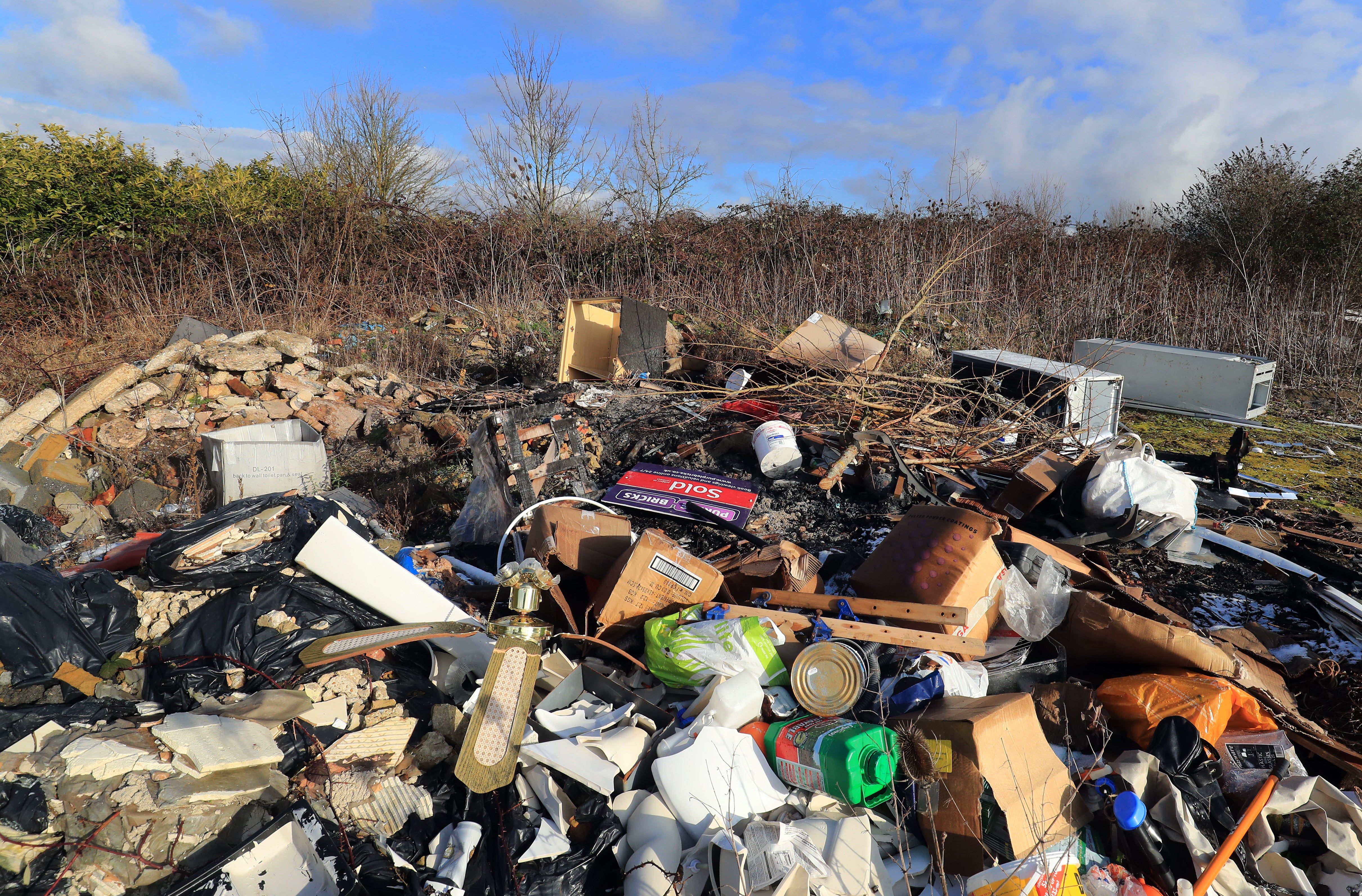 Incidents of fly-tipping surged over lockdown