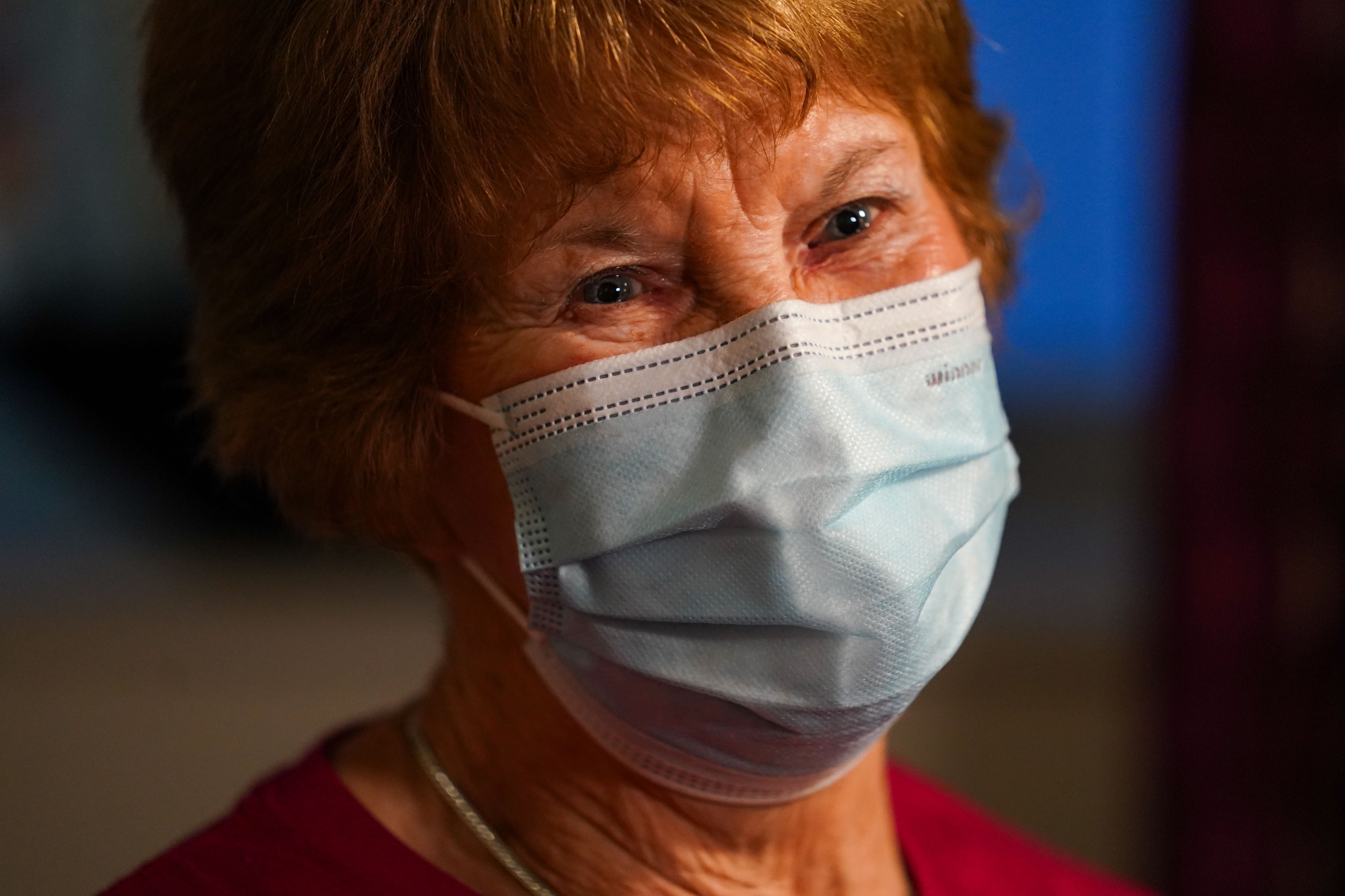 Margaret Keenan at University Hospital Coventry (Jacob King/PA)