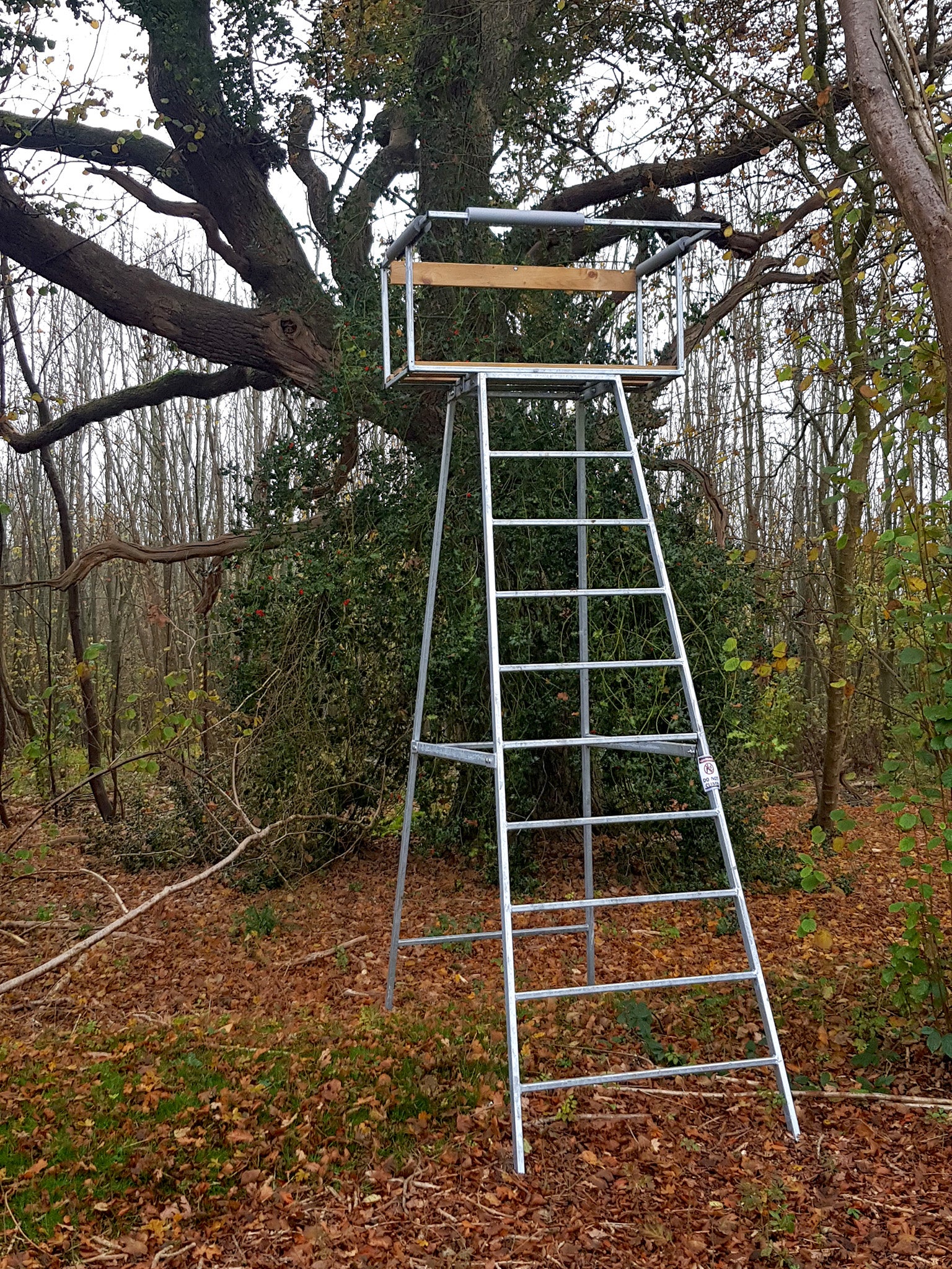 A ‘high seat’ used to shoot the deer