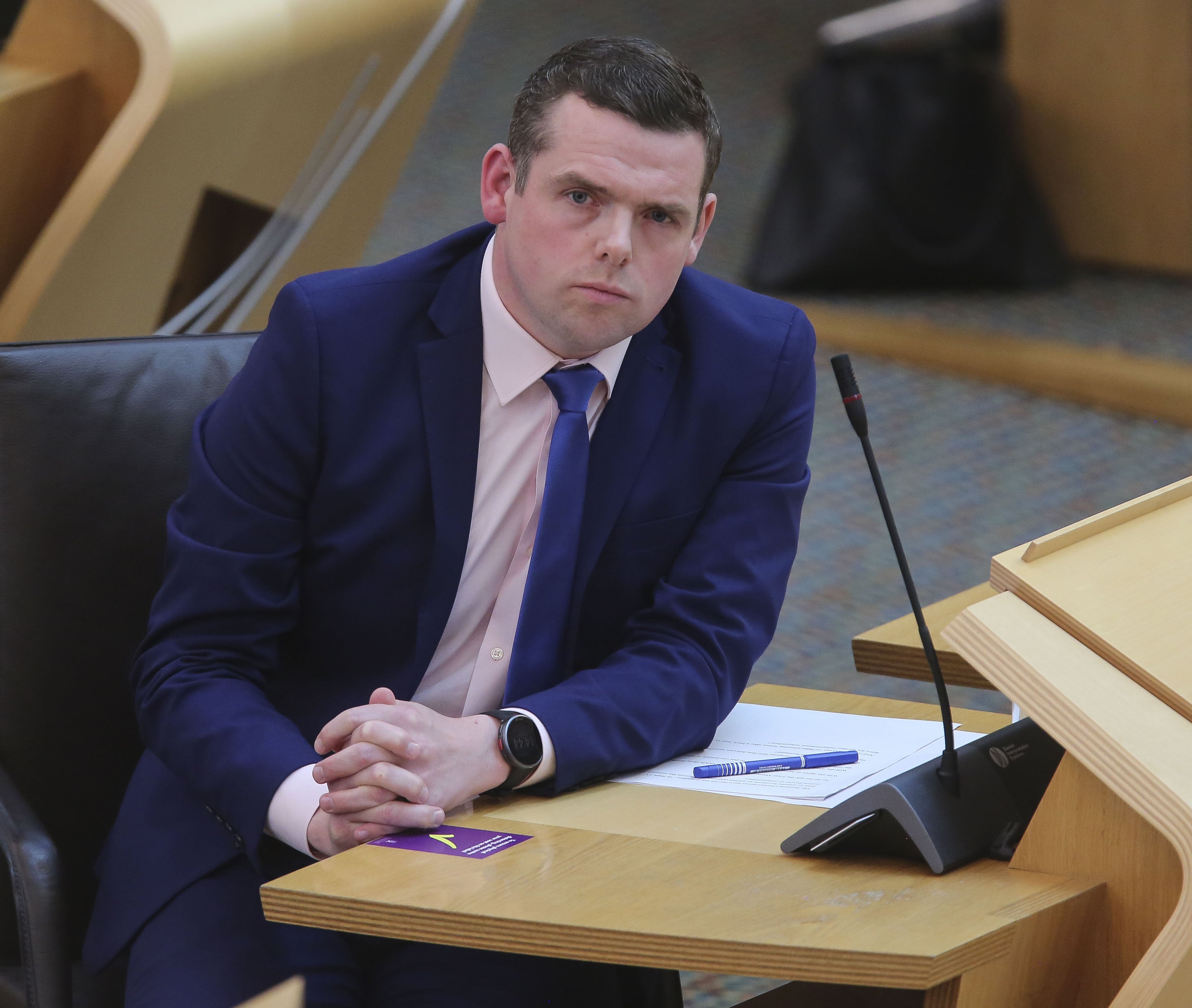 Scottish Conservative leader Douglas Ross said (Fraser Bremner/Scottish Daily Mail/PA)