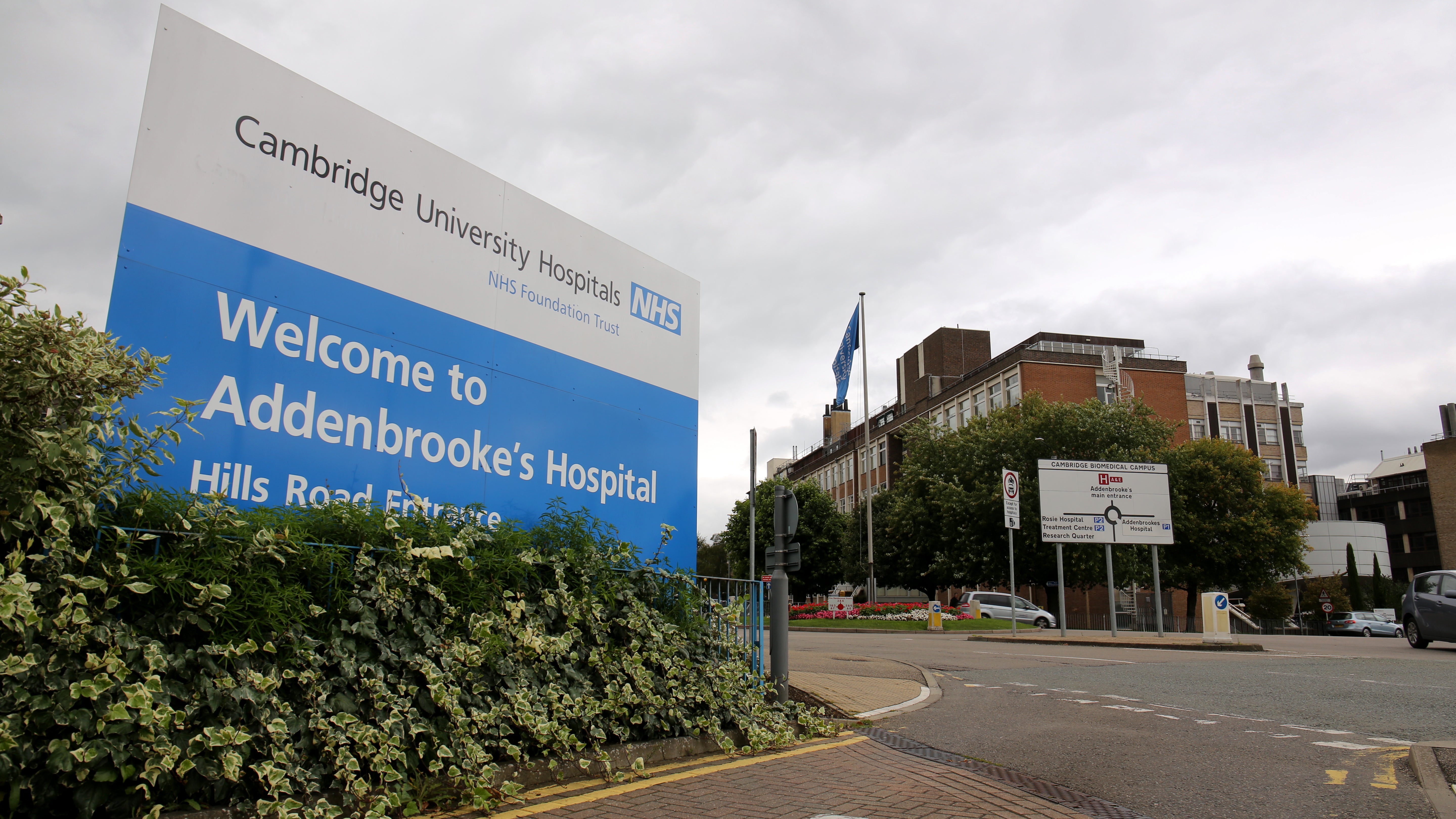 Addenbrooke’s University Hospital in Cambridge (Chris Radburn/PA)