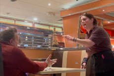 Diner waitress shuts down rude customer on video