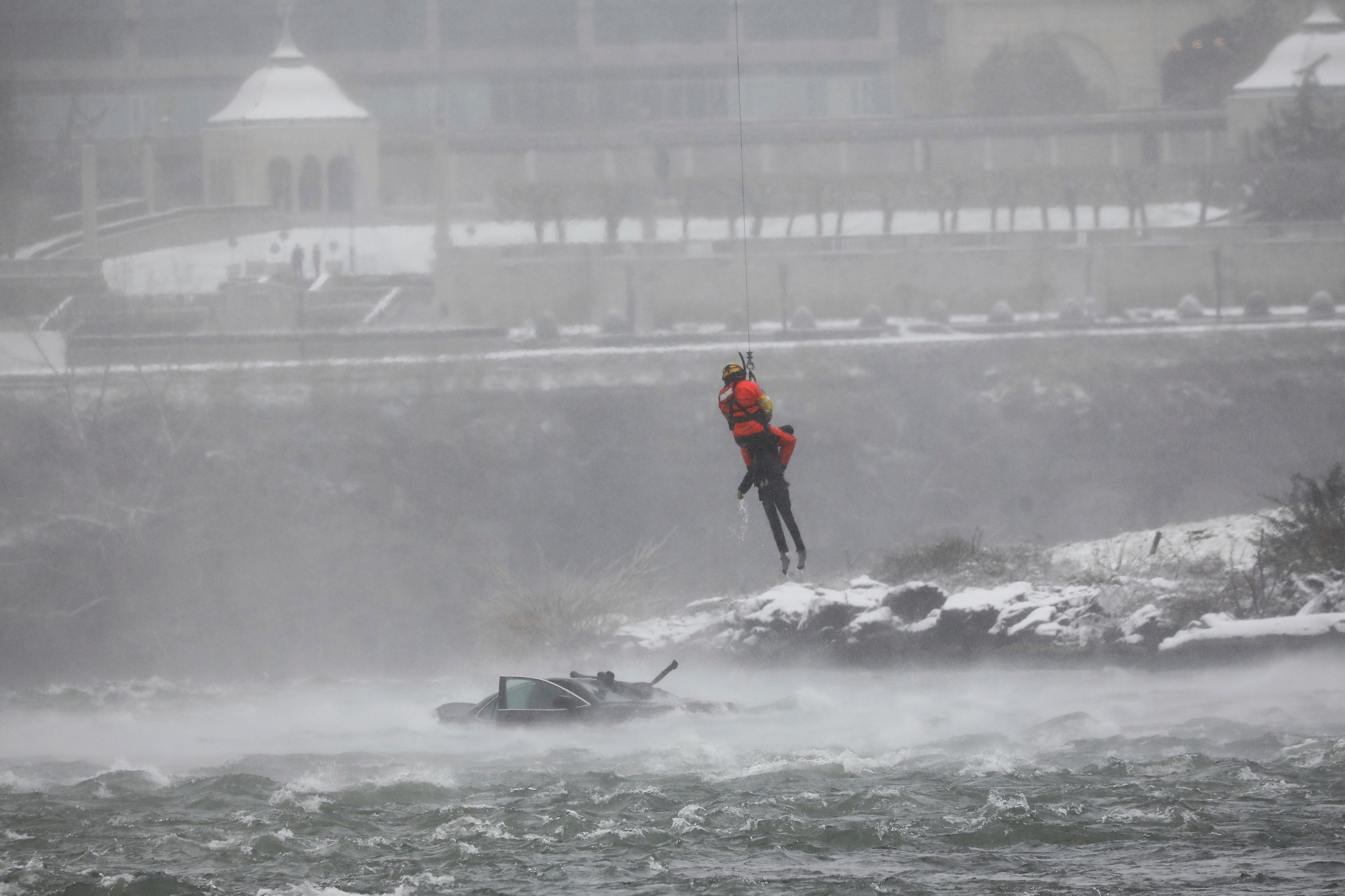 Niagara Falls Car in Water