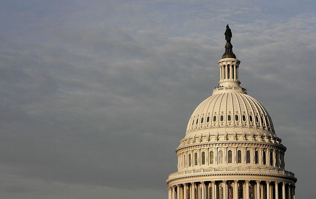 The US Capitol building in Washington DC