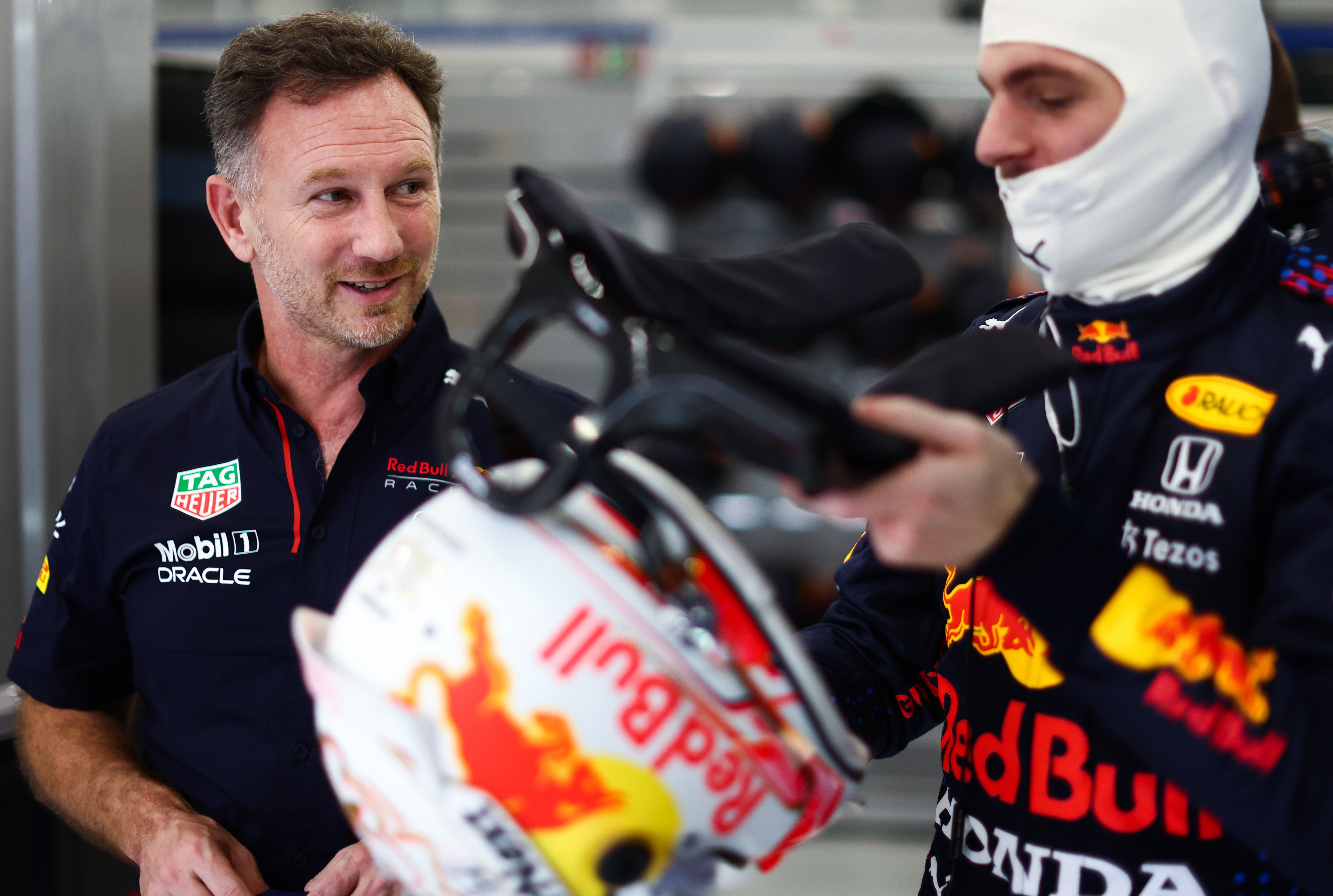 Verstappen with Red Bull team principal Christian Horner – the pair have forged a successful partnership