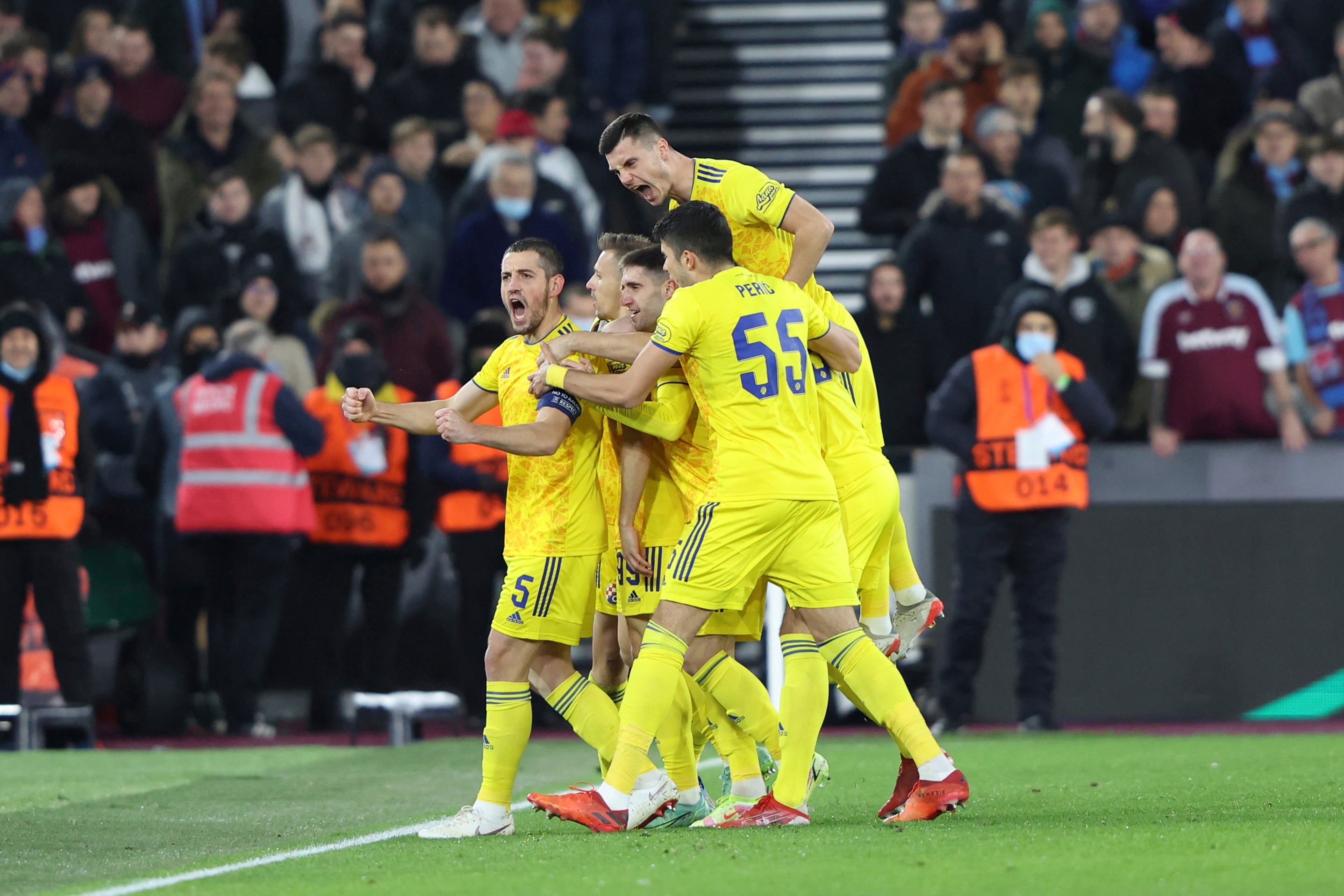 Mislav Orsic (second left) was on target against West Ham (Ian Walton/AP)