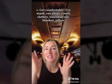 Flight attendant reveals handy tricks for sleeping on planes