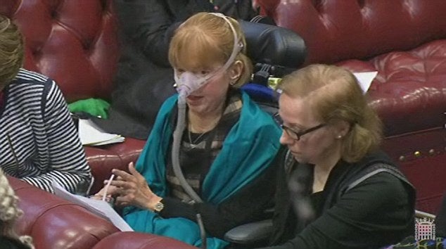 Baroness Campbell of Surbiton at the House of Lords