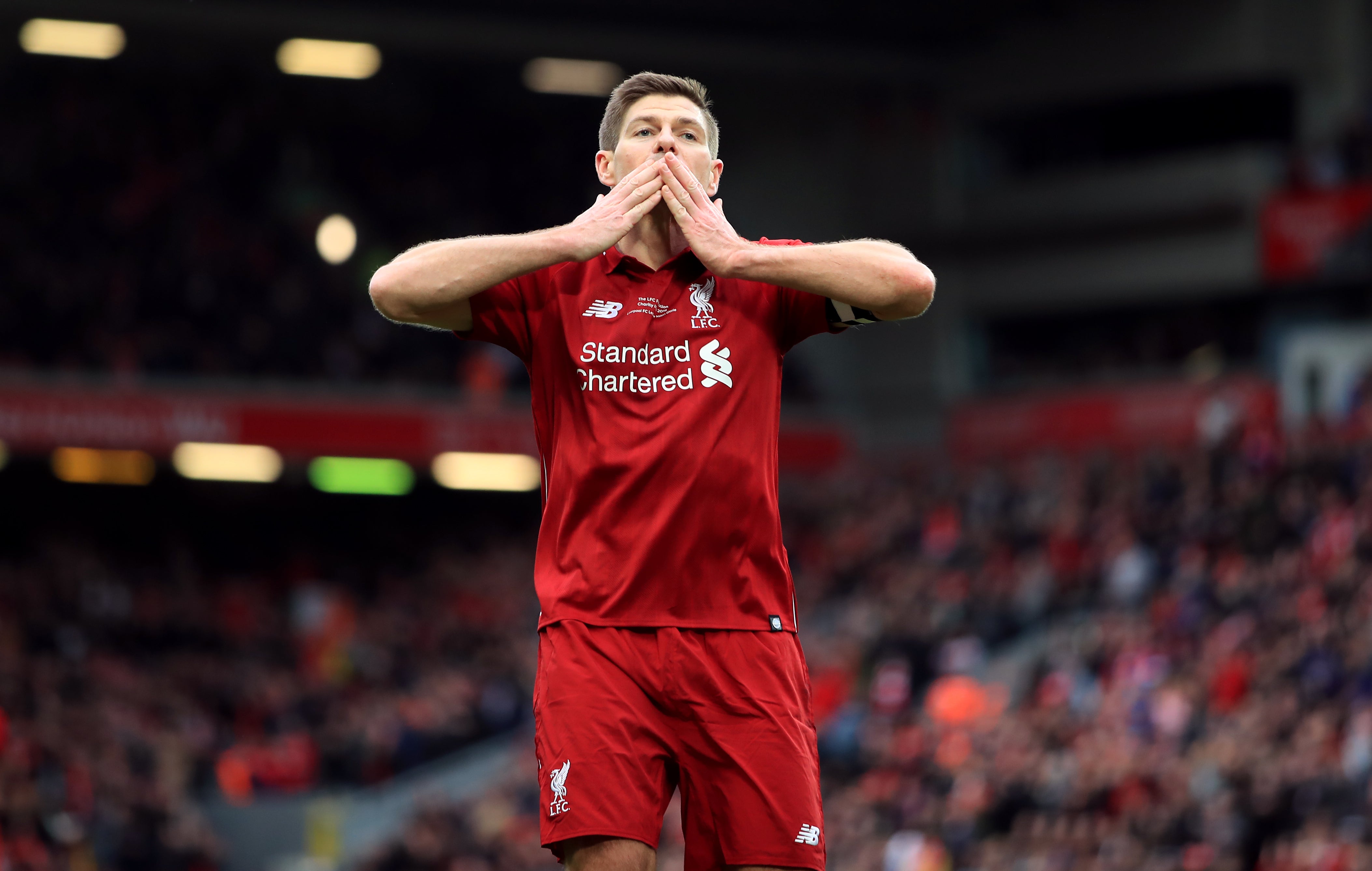 Steven Gerrard is returning to Anfield (Peter Byrne/PA)