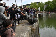 Banksy designs T-shirt in aid of Colston statue accused