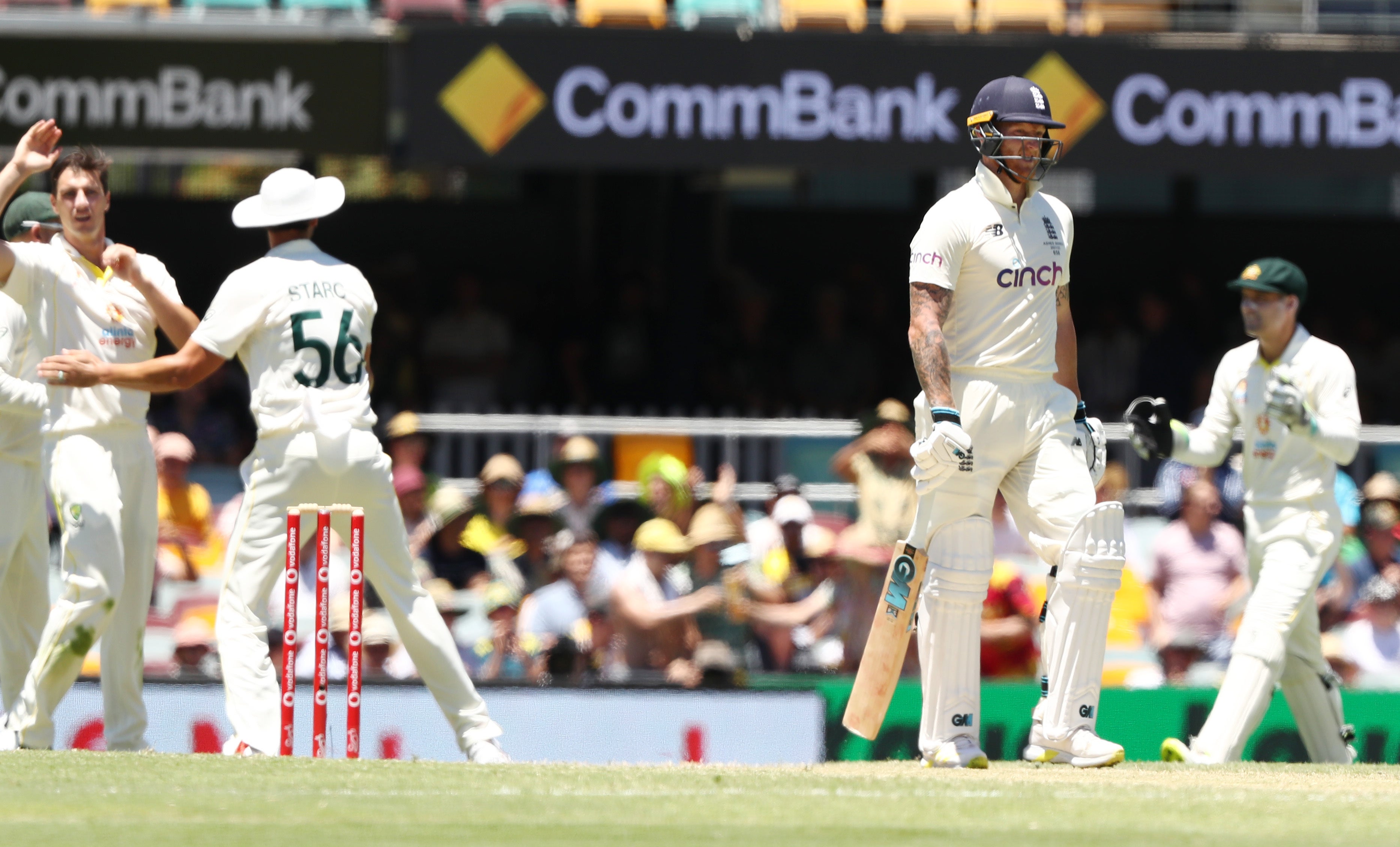 There were no heroics from Ben Stokes as he went for 14 (Jason O’Brien/PA)