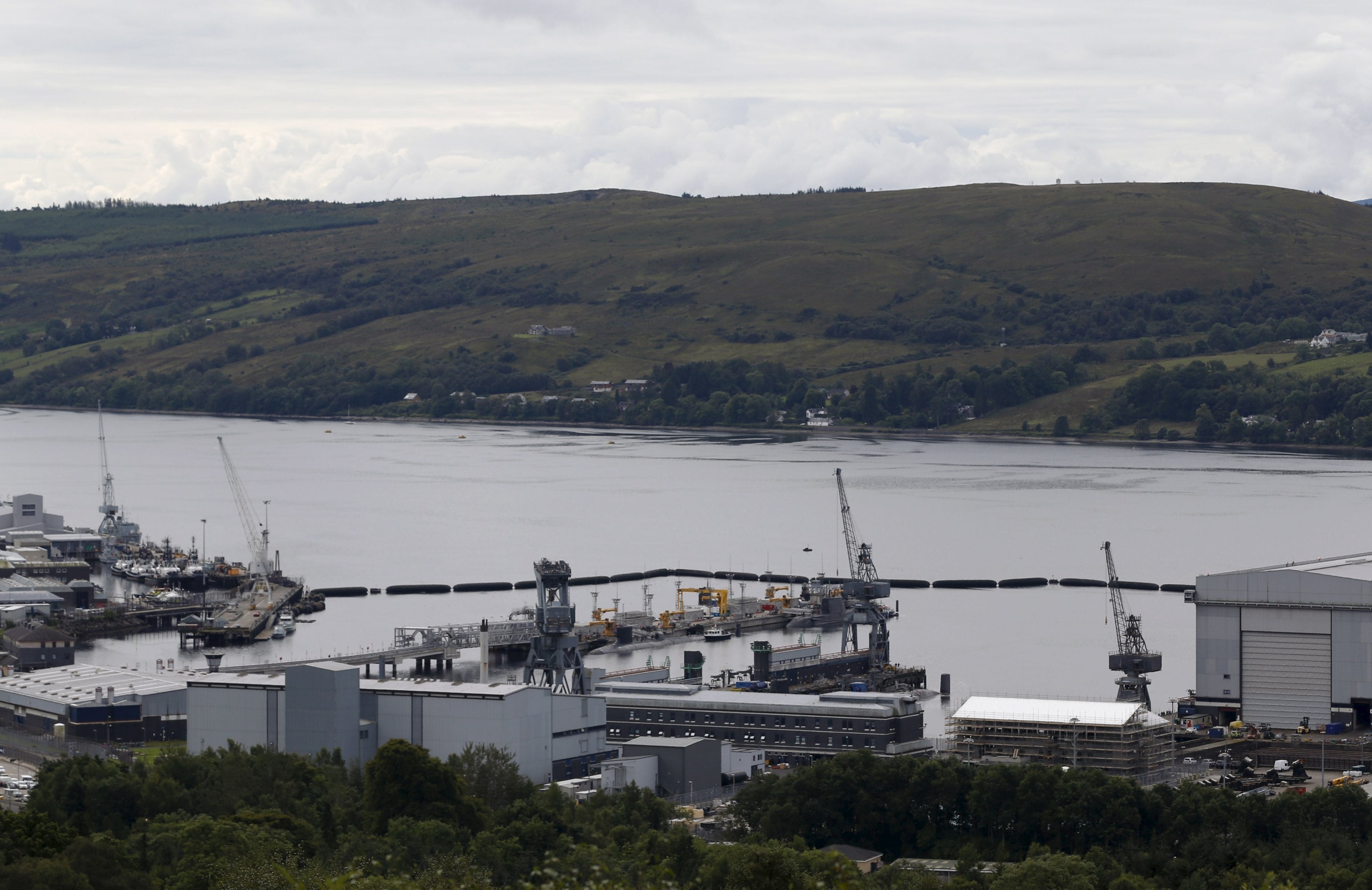 The death at Faslane is being treated as unexplained (Russell Cheyne/PA)