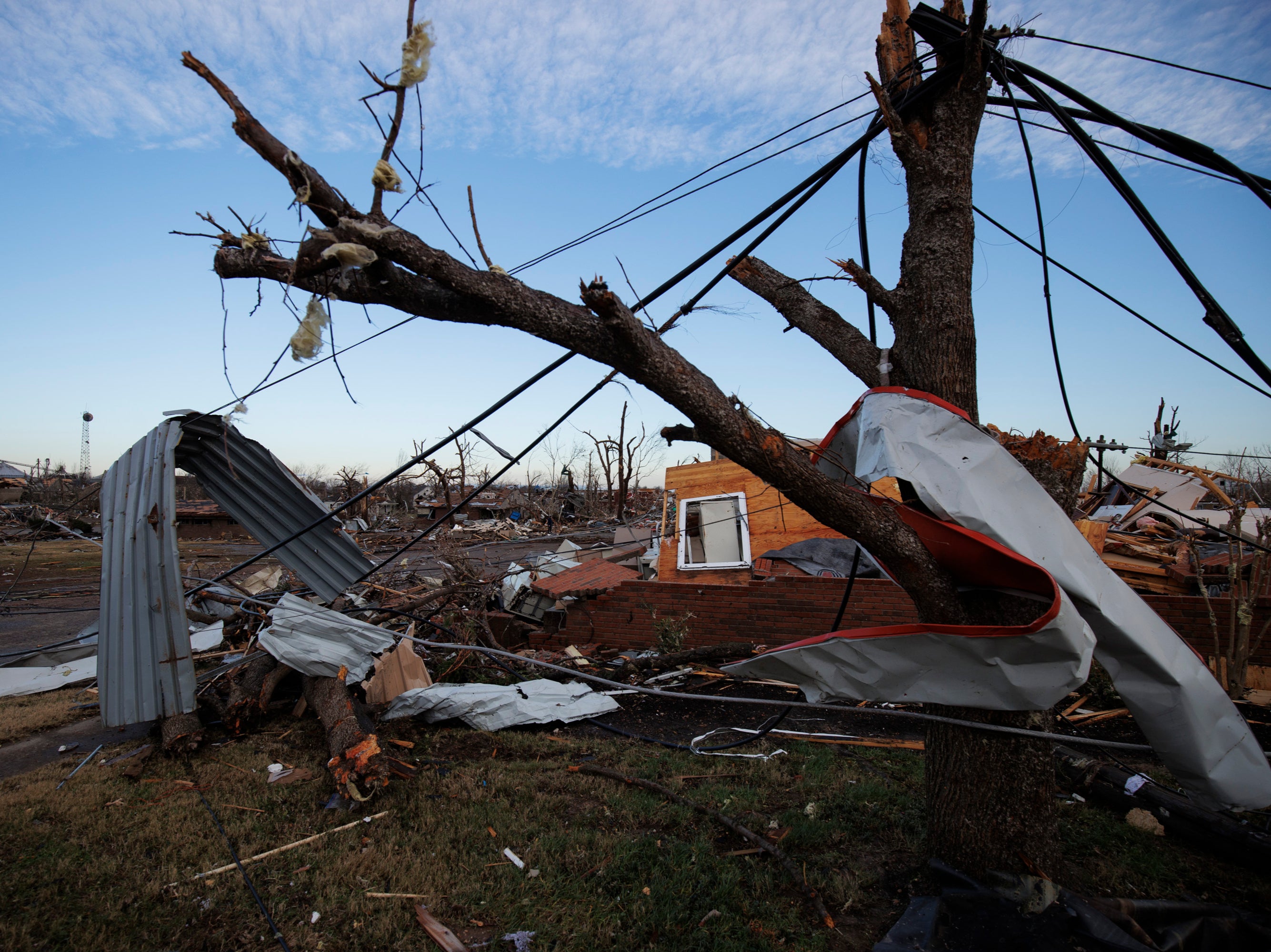 Tornado damage in Mayfield, Kentucky