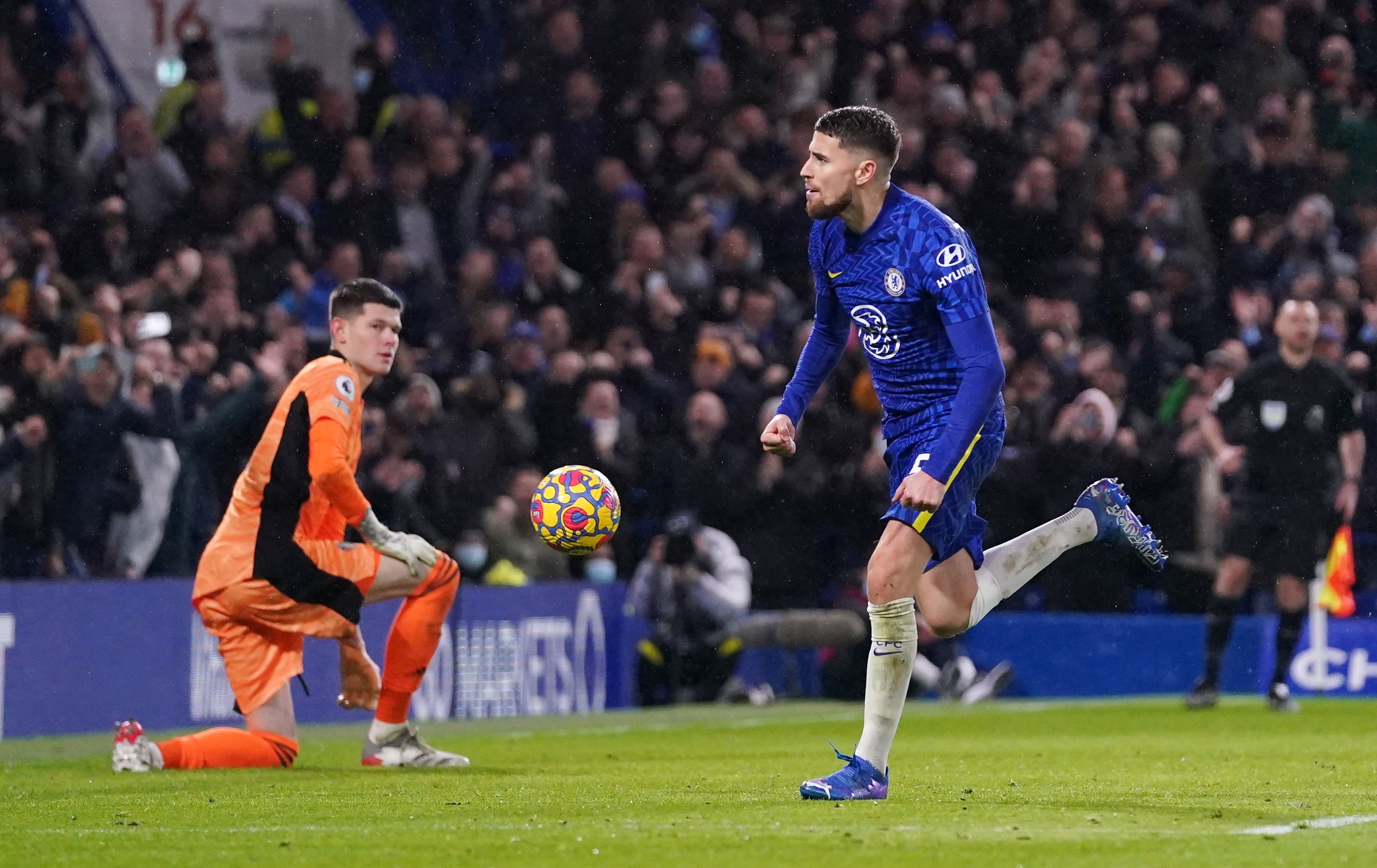 Jorginho held his nerve for Chelsea (Adam Davy/PA)