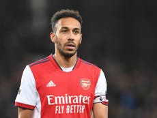 Arsenal captain Pierre-Emerick Aubameyang dropped for disciplinary reasons, Mikel Arteta confirms 