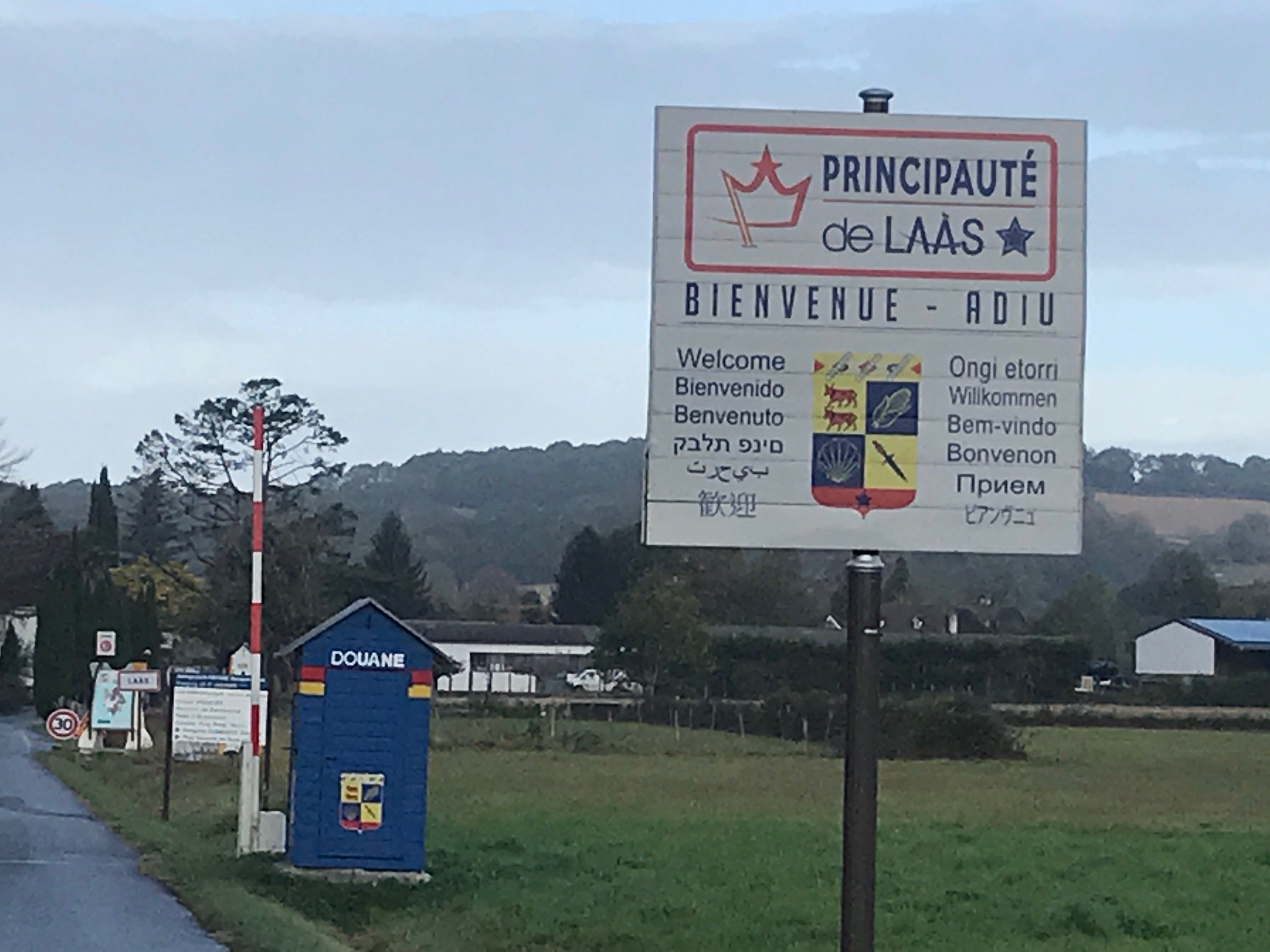 The entrance to the self-declared principality of Laas