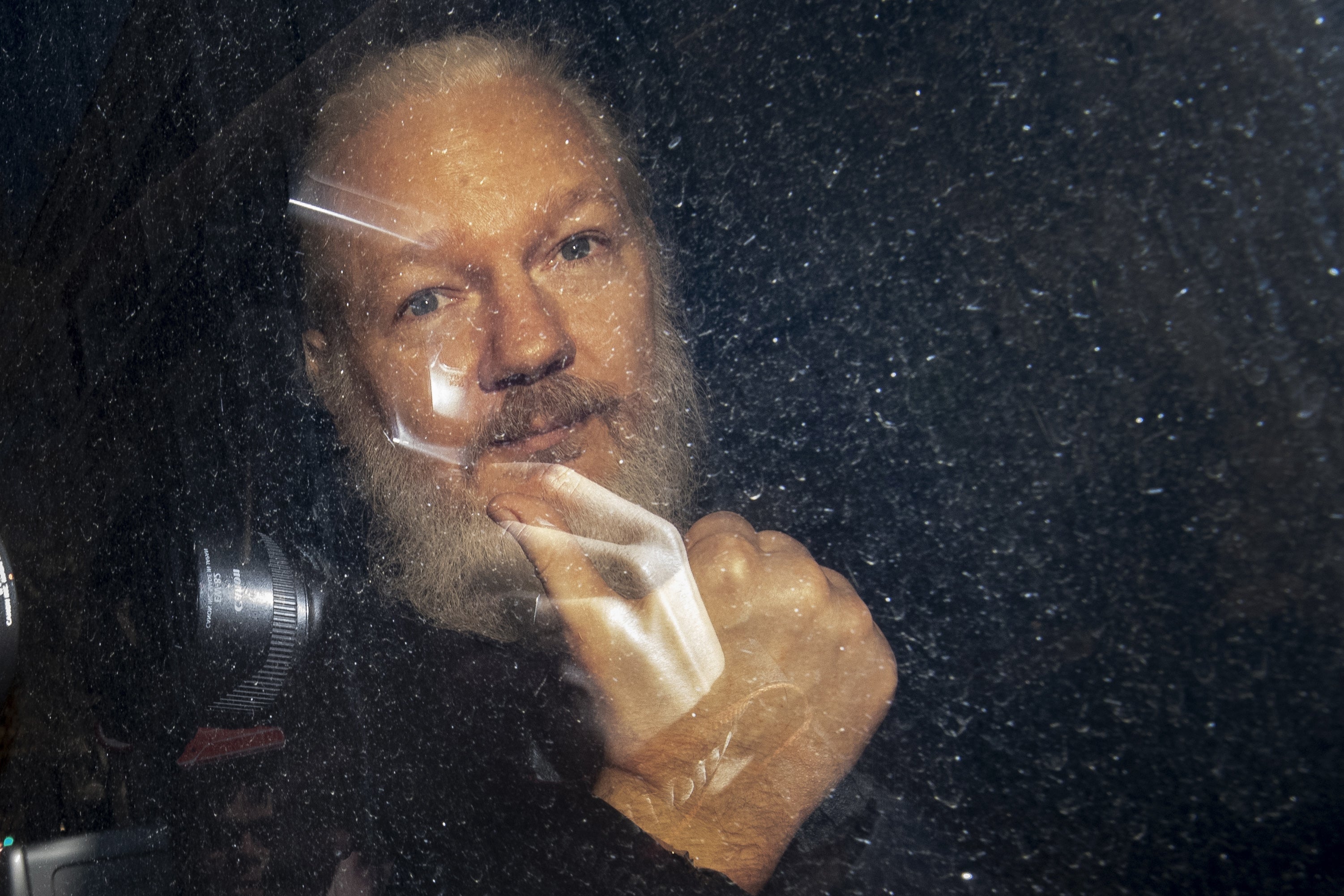 Julian Assange suffered a mini stroke, his partner said (Victoria Jones/PA)