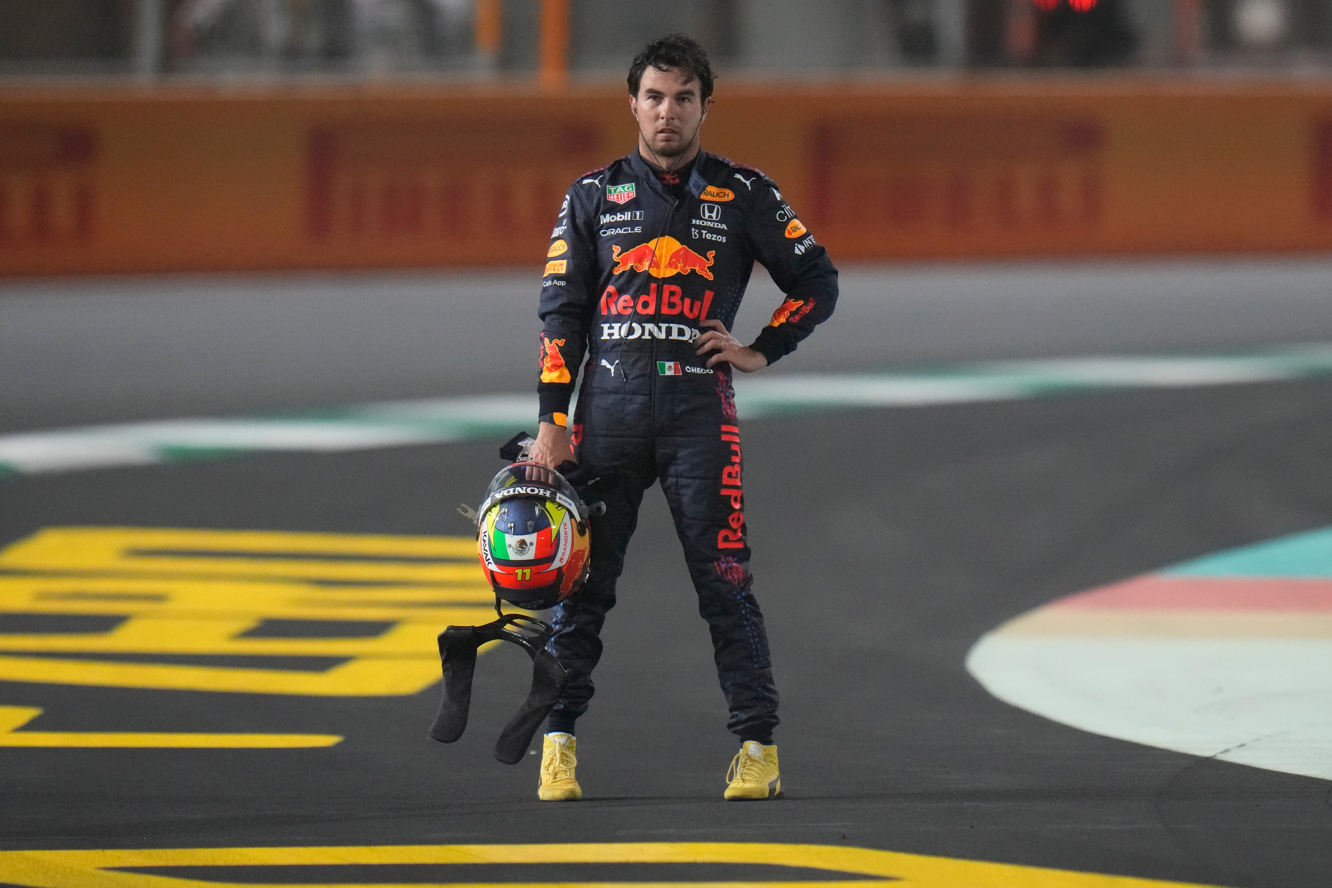 Sergio Perez played the team game (AP)