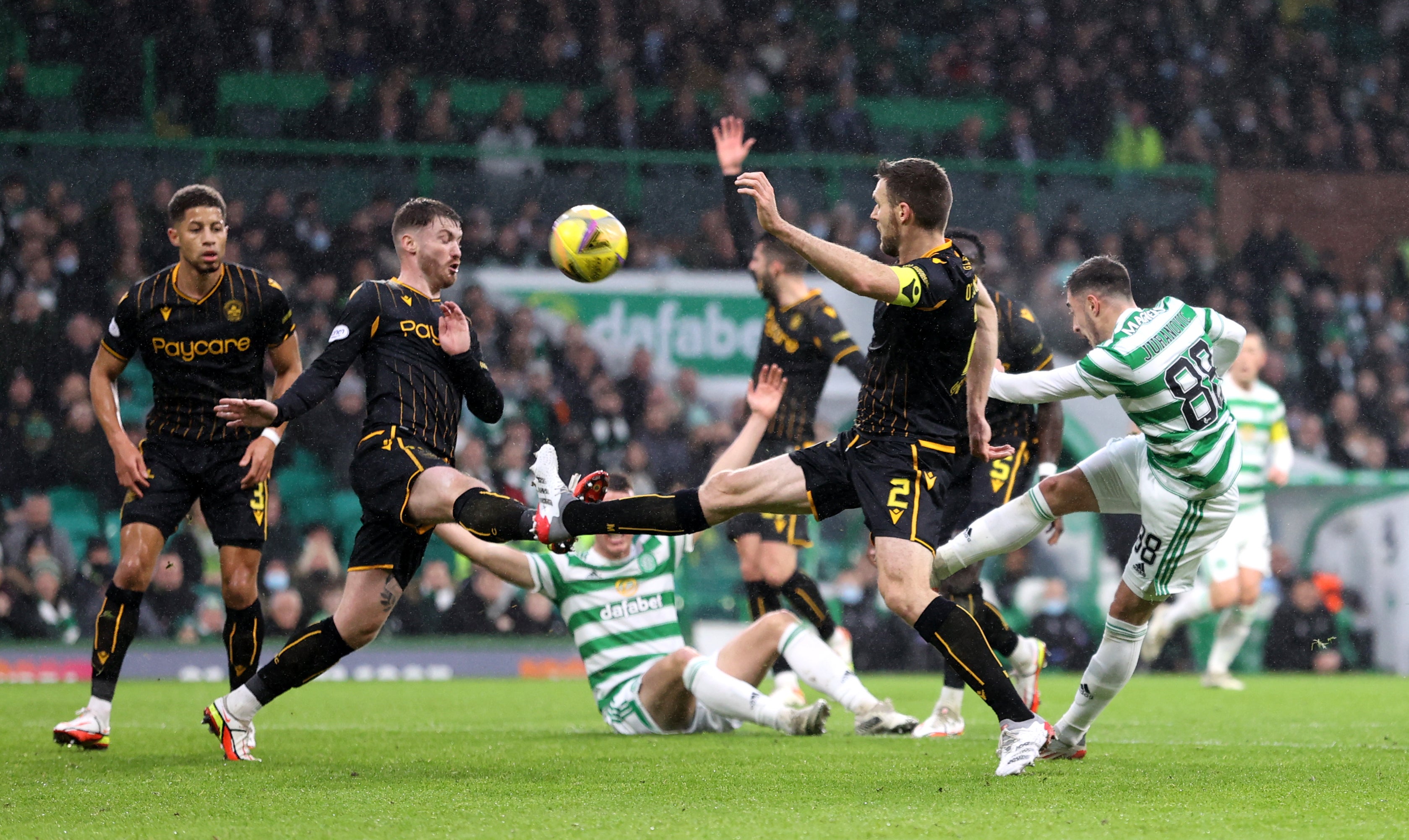 Motherwell went up against Celtic in a Scottish Premiership clash on Boxing Day