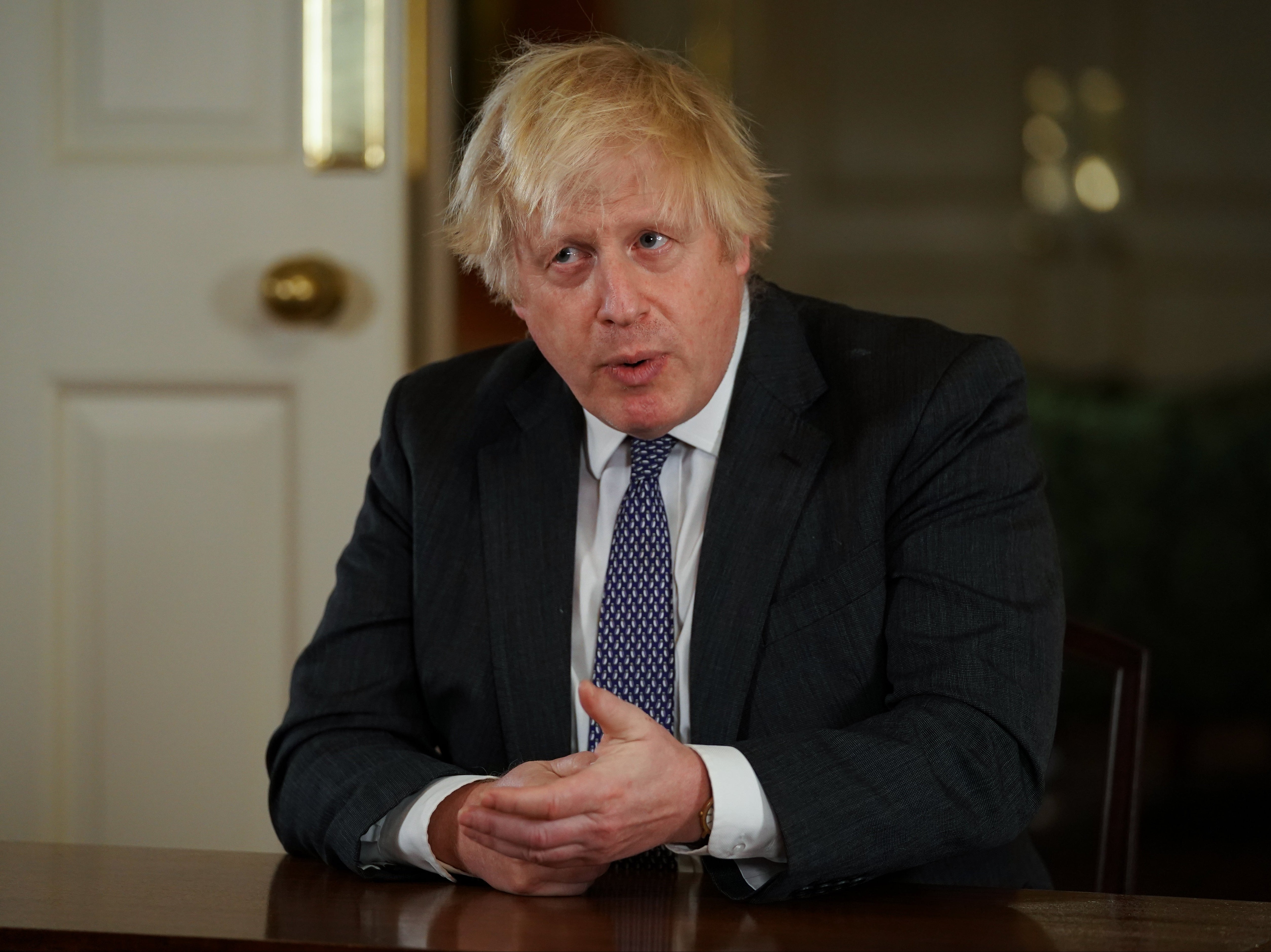 Boris Johnson gave a televised statement to update the public on the omicron variant and vaccine booster campaign.