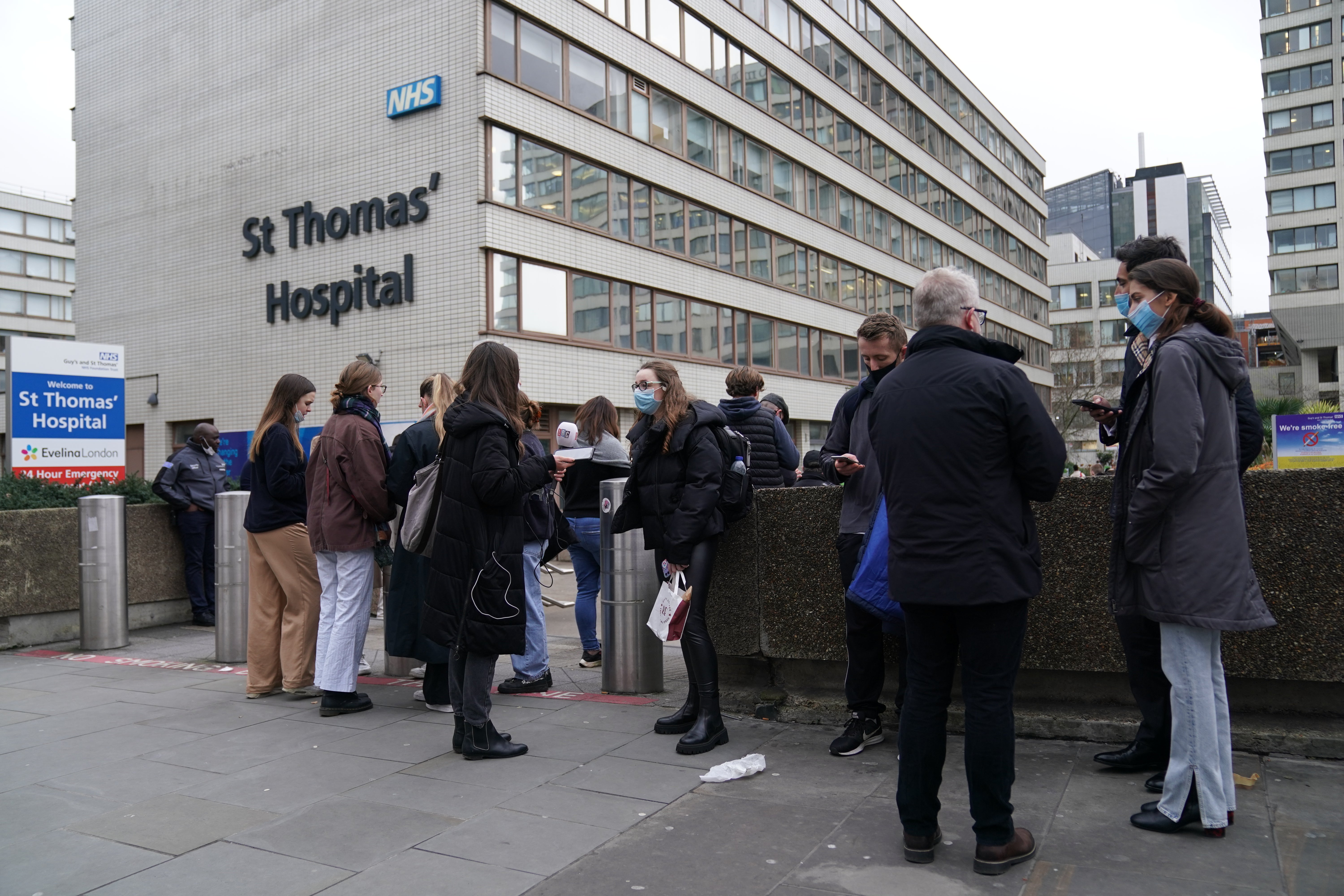 Prime Minister Boris Johnson has said the Omicron variant of coronavirus is set to become the dominant strain in London, just weeks after it was first detected in the UK (Kirsty O’Connor/PA)