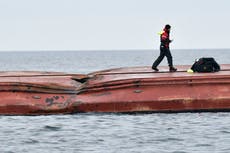 Investigation launched into ‘sea intoxication’ after ships collide in the Baltic leaving at least one dead