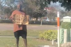 Man blasted for laughing as colleague forced to panhandle in viral TikTok video: ‘He’s not being paid enough’