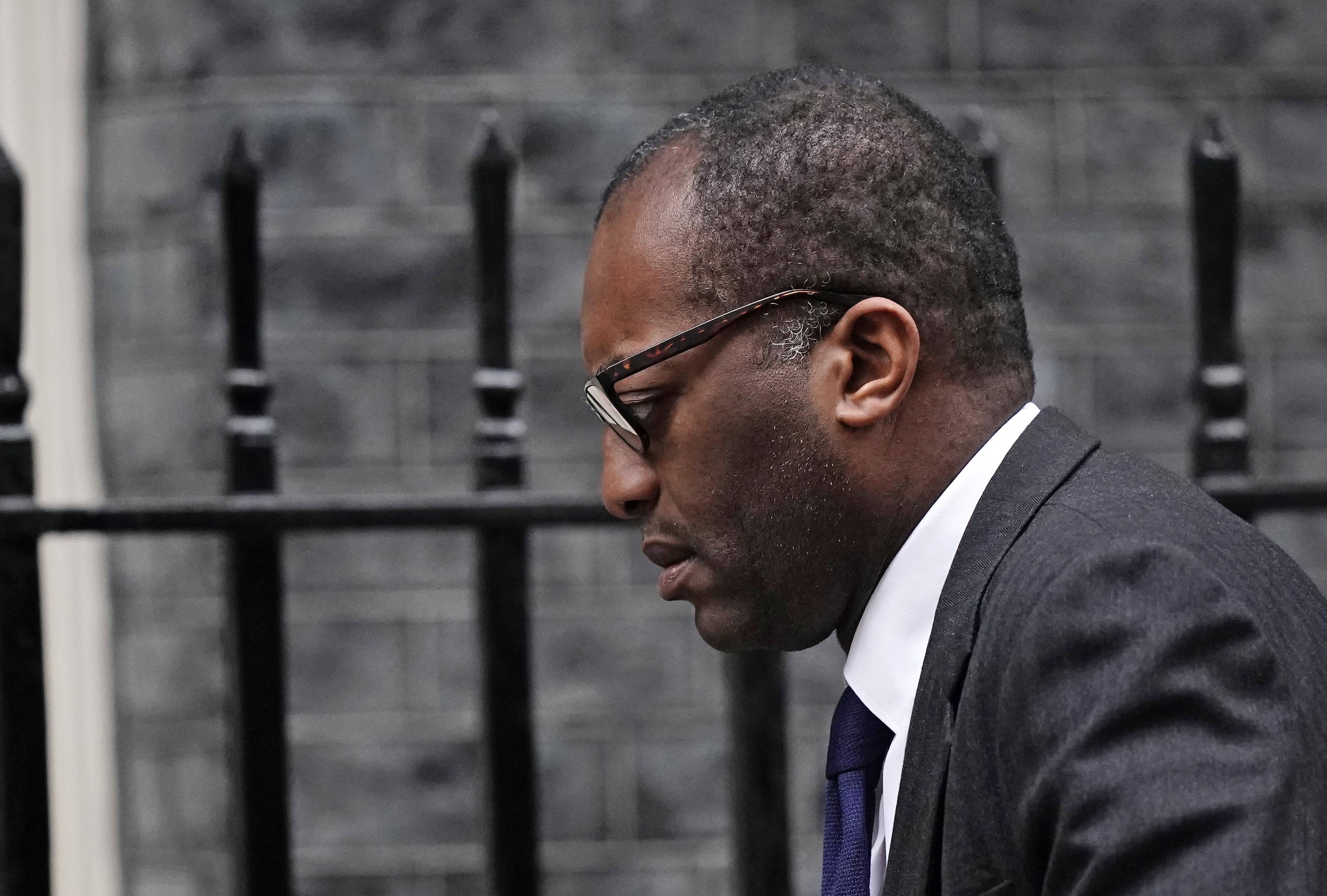 Kwasi Kwarteng, business secretary, trying to look as if he is doing something (Aaron Chown/PA)