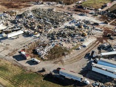 Kentucky tornado: Candle factory workers threatened with being fired if they fled approaching storm, report says