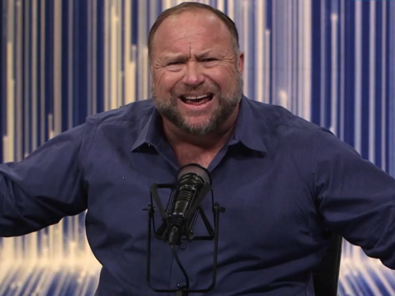 Alex Jones on his show on 12 December, 2021